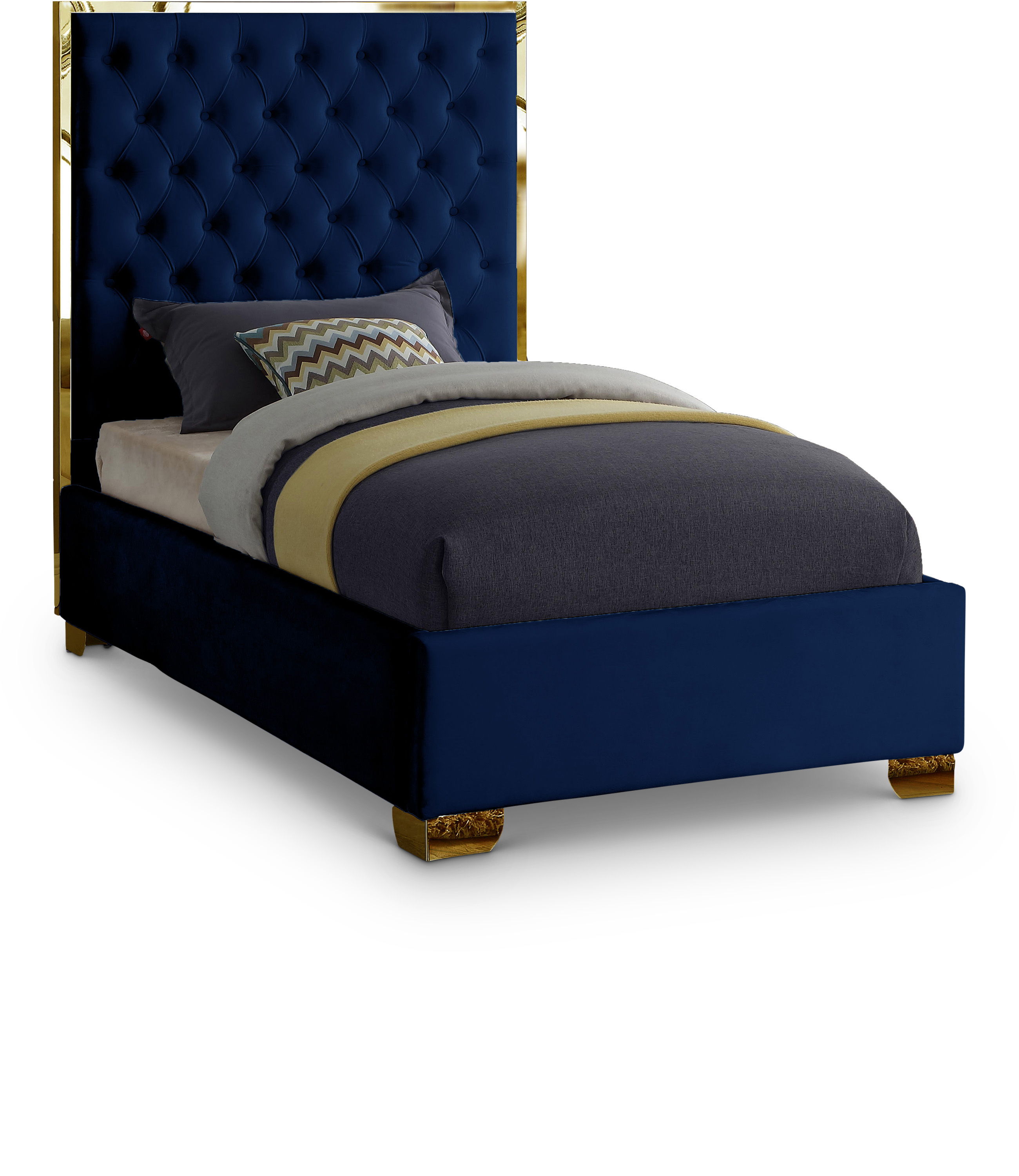 Lana - Twin Bed - Navy