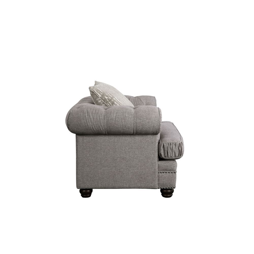 Gardenia - Chair - Gray Fabric, gray, view 5