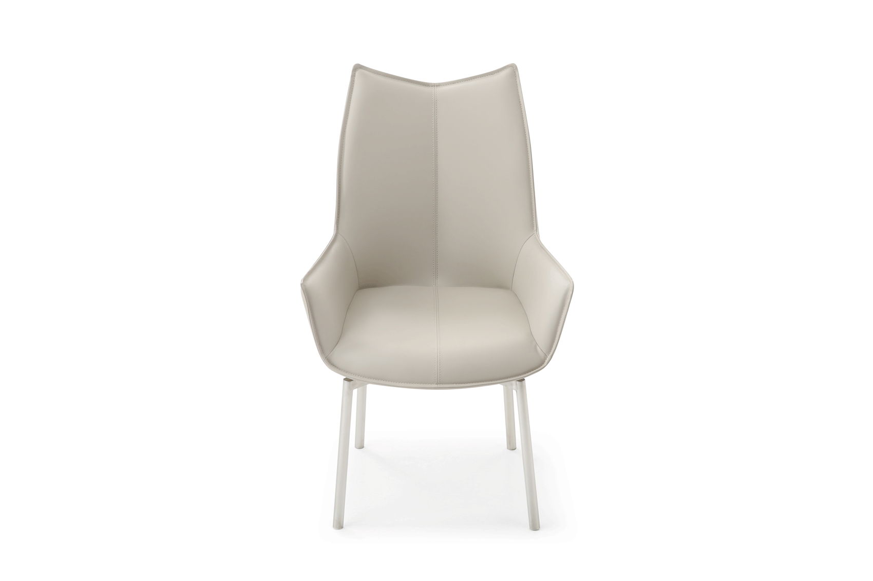 1218 - Swivel Dining Chair With Steel Legs - Gray