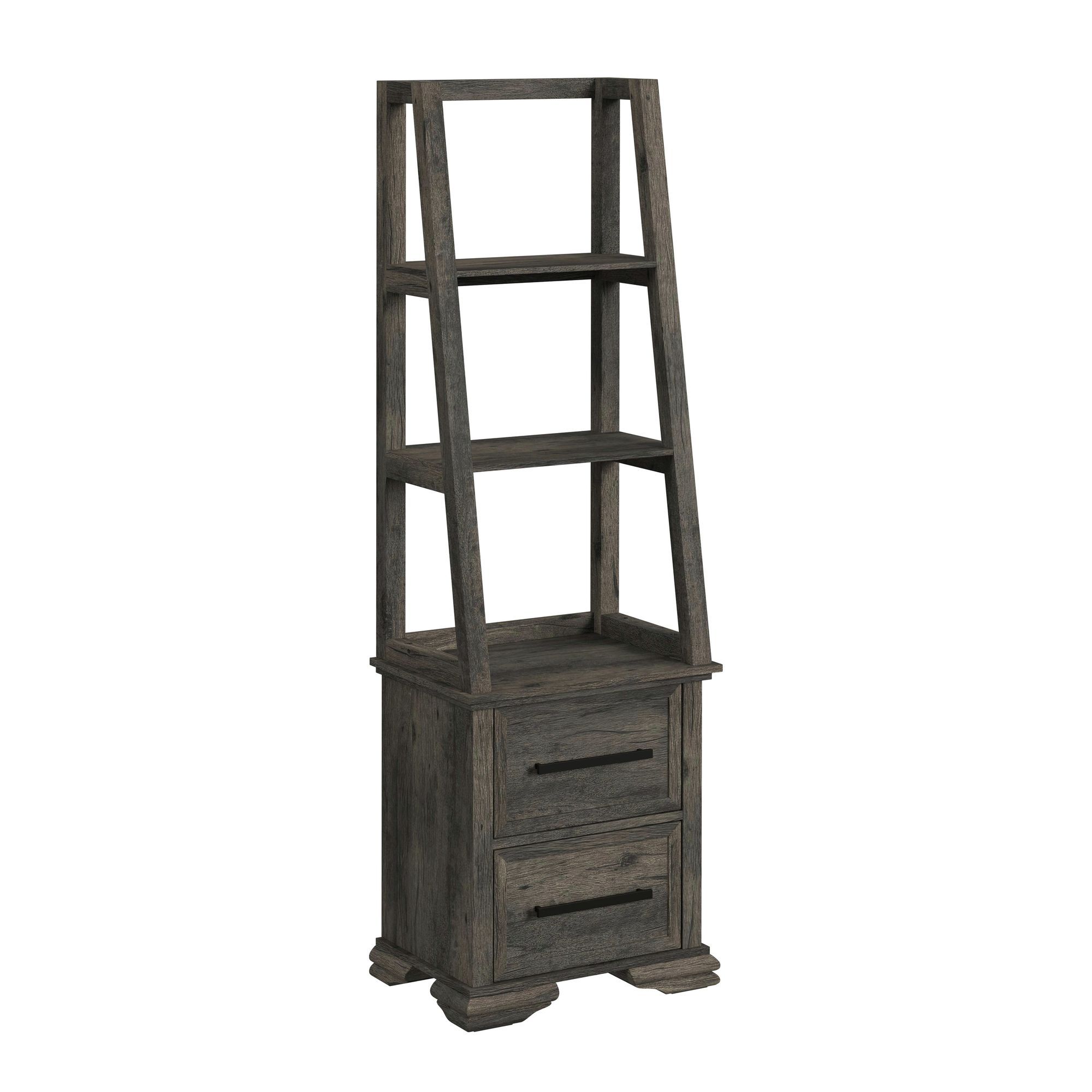 Park Ridge - 3 Piece Entertainment Unit With 71'' TV Console - Charcoal