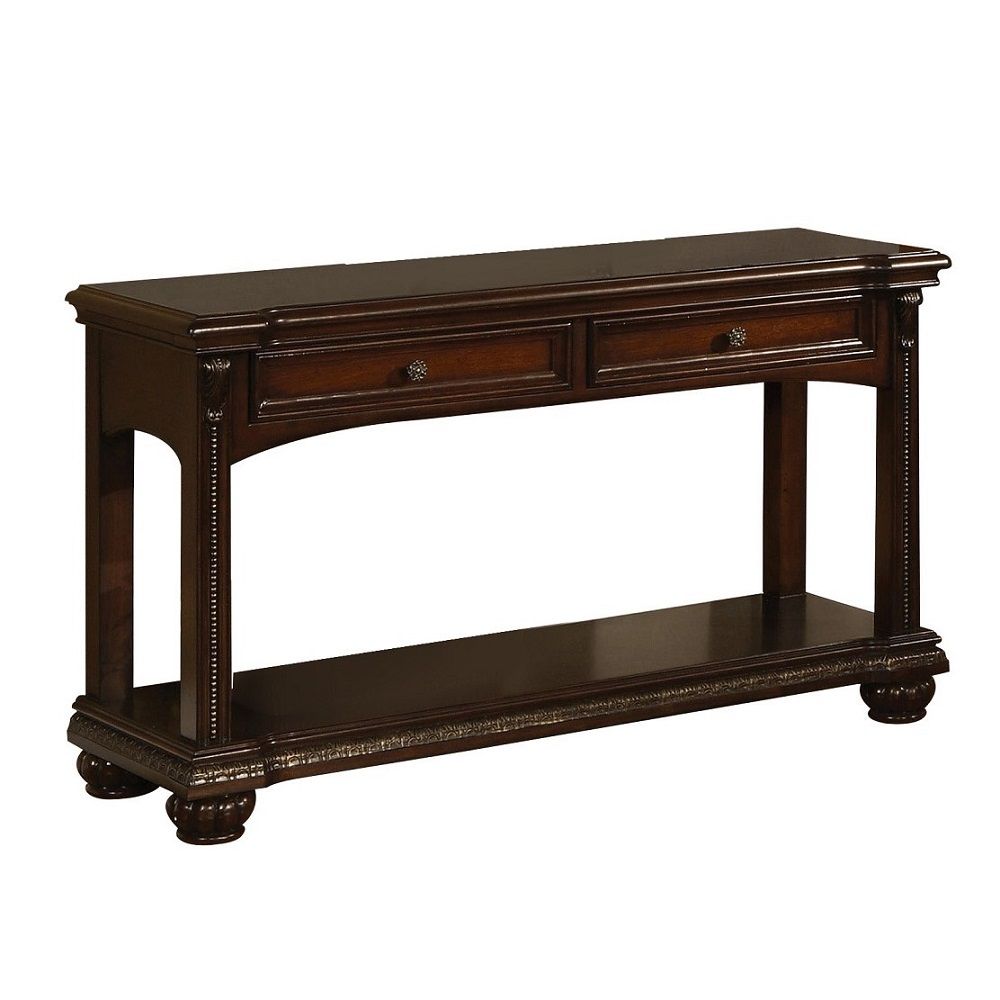 Anondale - Sofa Table - Cherry, dark brown, view 2