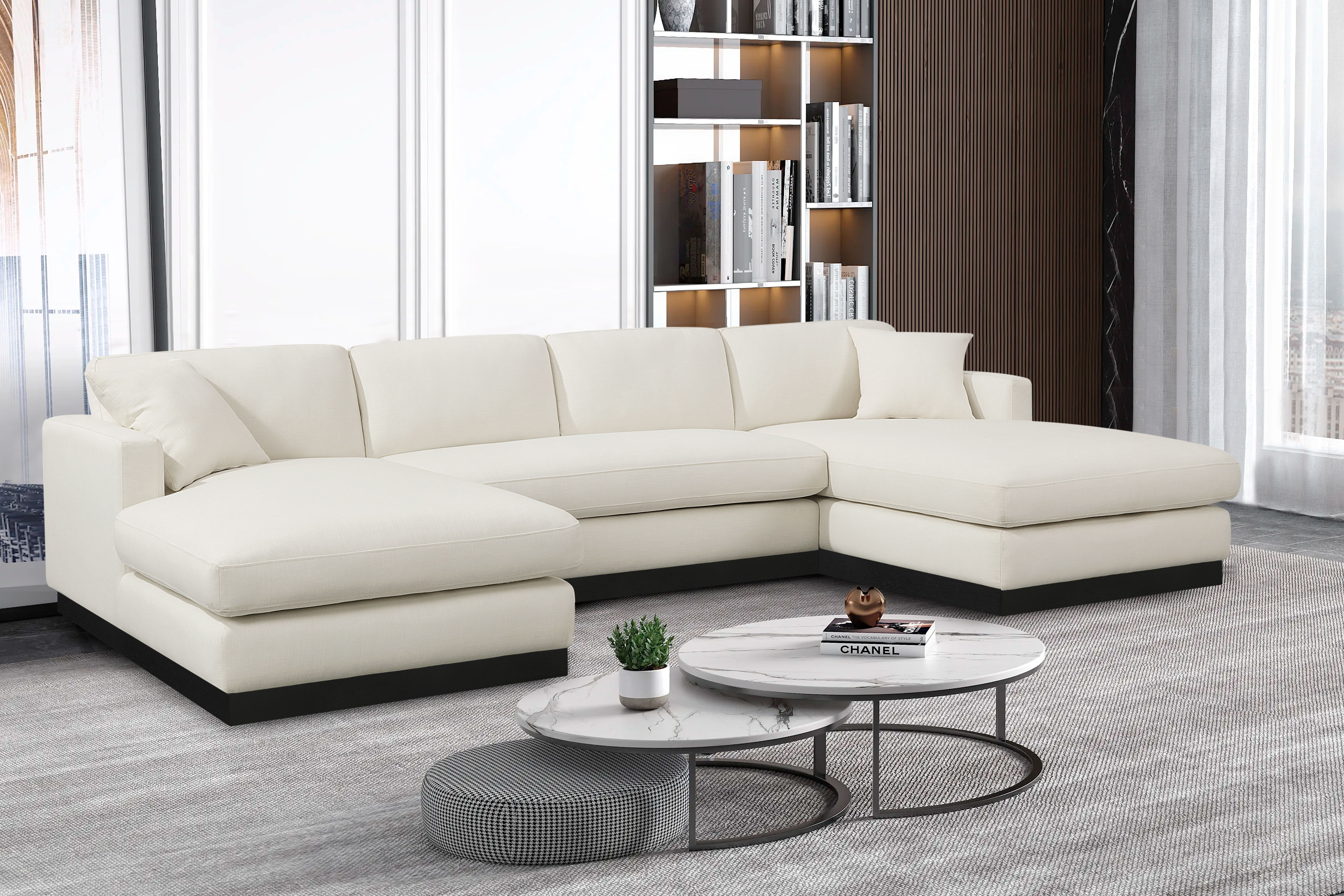 Johanna - 3 Piece Sectional - Cream