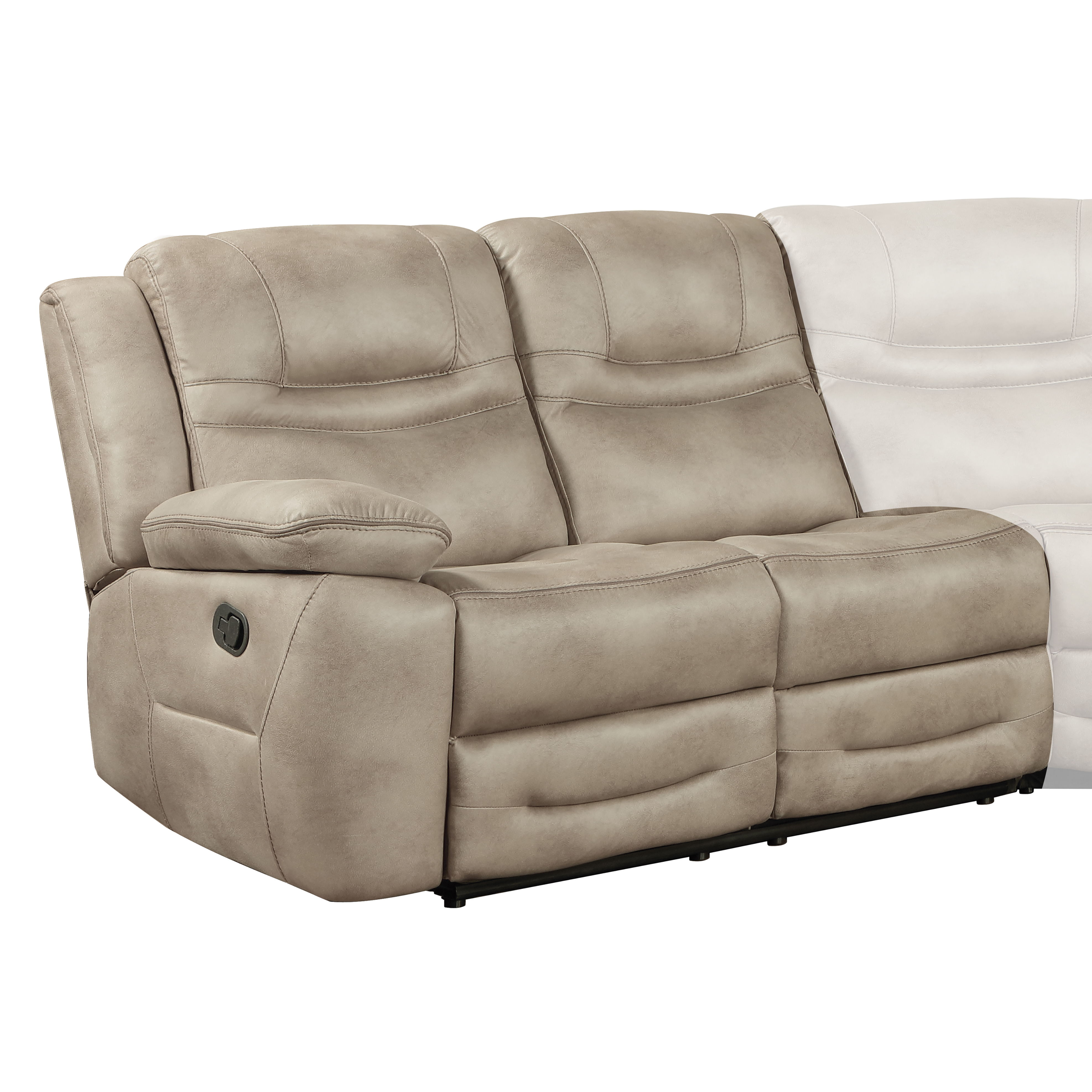 Shelton - Stone LAF Loveseat - Brown