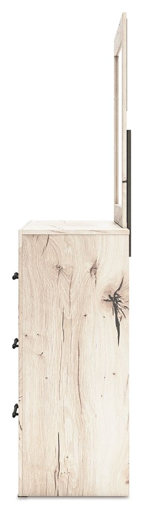 Ashley Furniture Lawroy - Dresser And Mirror - Light Natural - Image 6