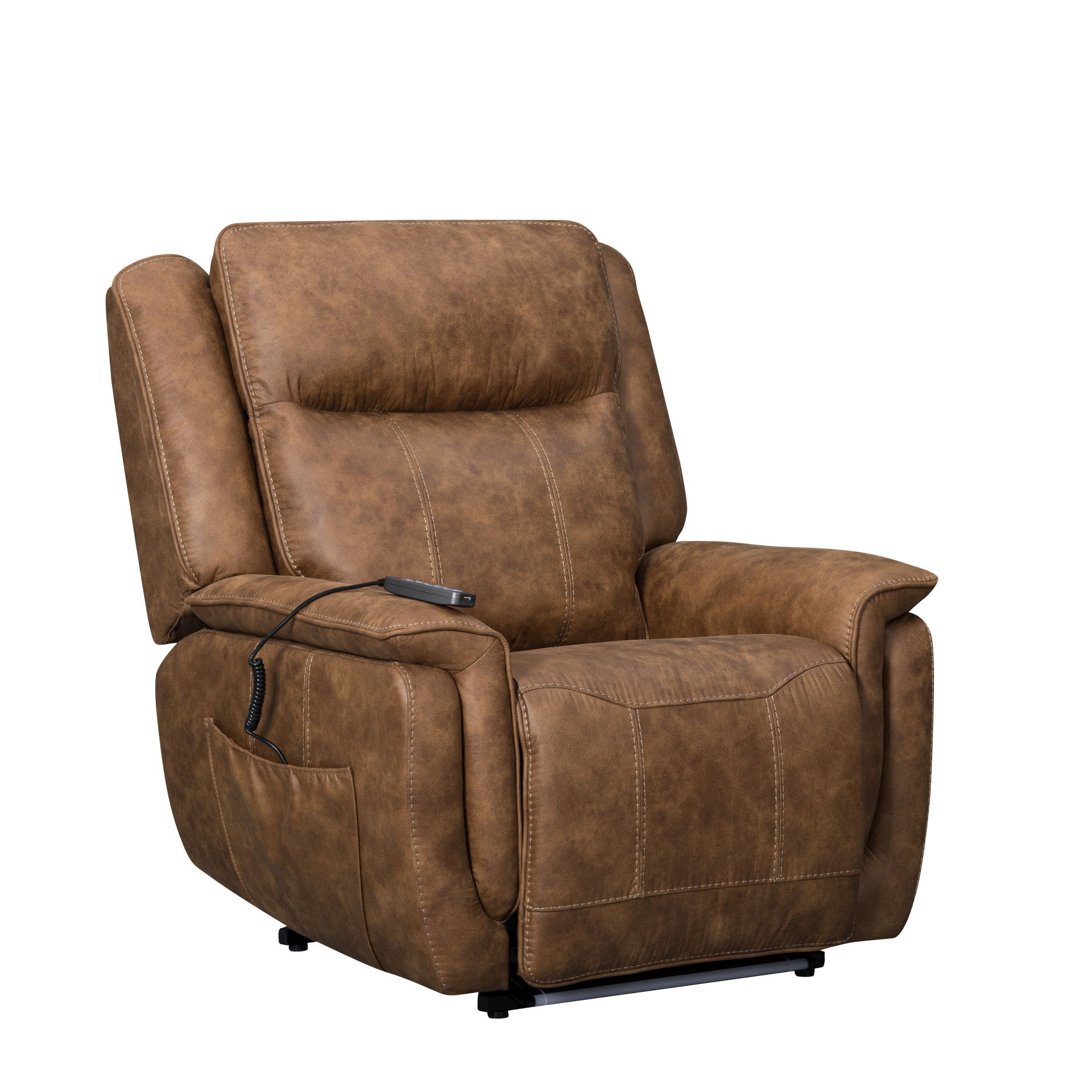 Kyra - Auto Glider Recliner With Power Headrest & Footrest - Saddle