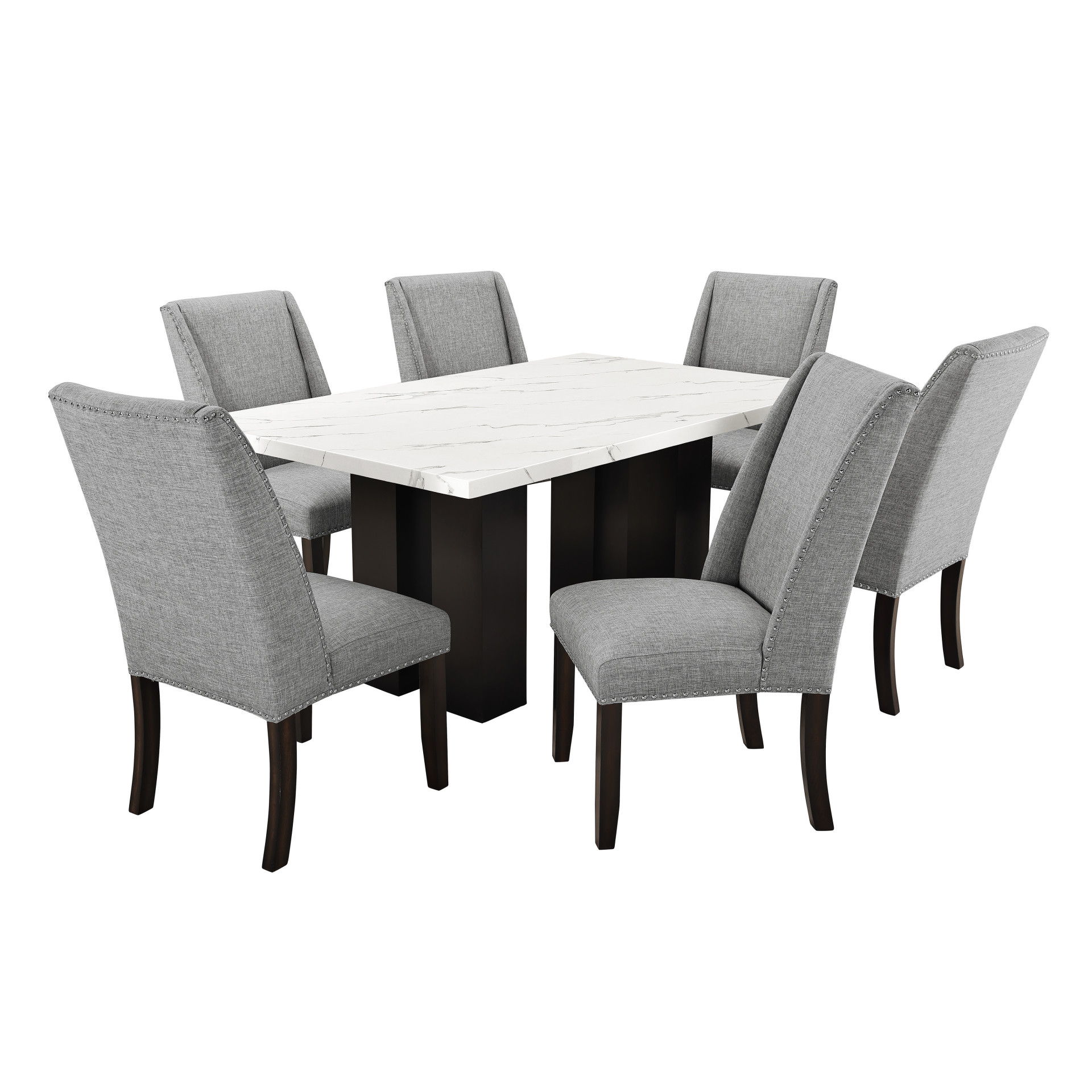 Faust - Dining Chair (Set of 2) - Gray, gray, view 8