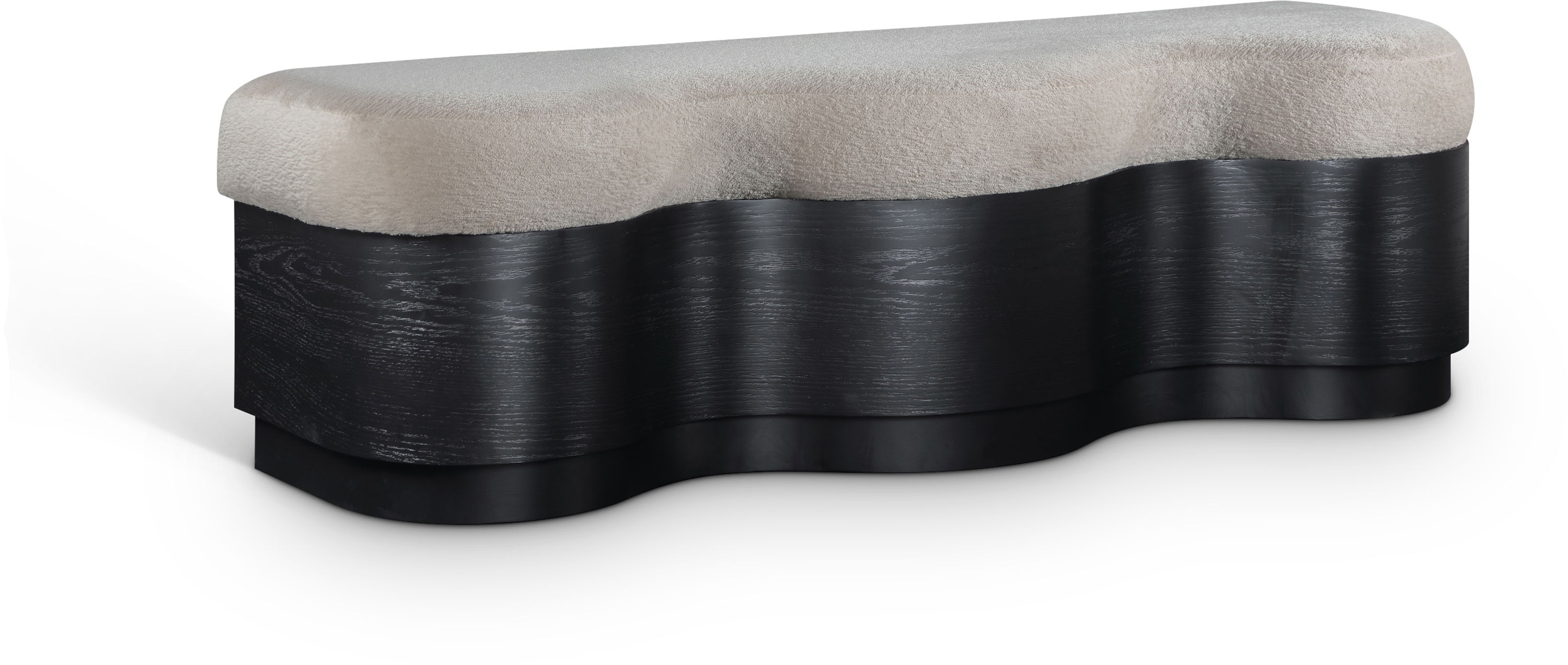 Savoy - Bench With Black Base - Beige