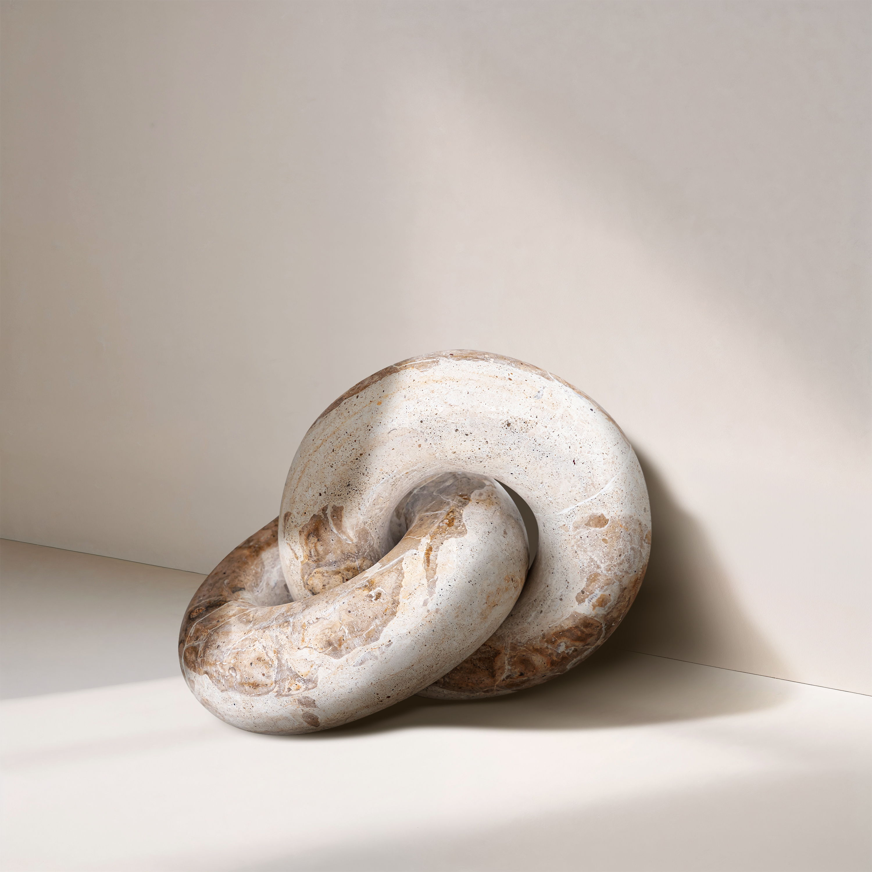 Knot - Marble Decorative - Beige