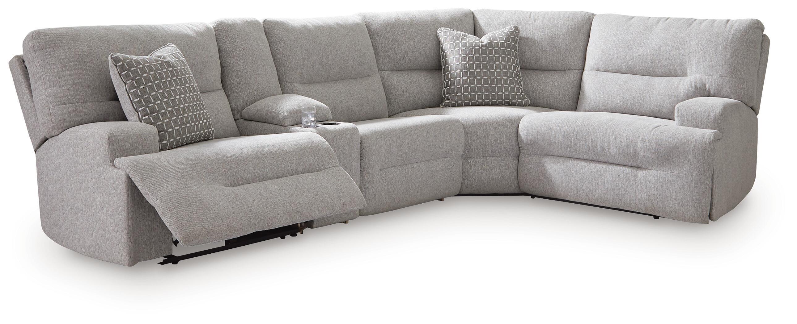 5 Pc · Power Reclining Sectional With Storage Console