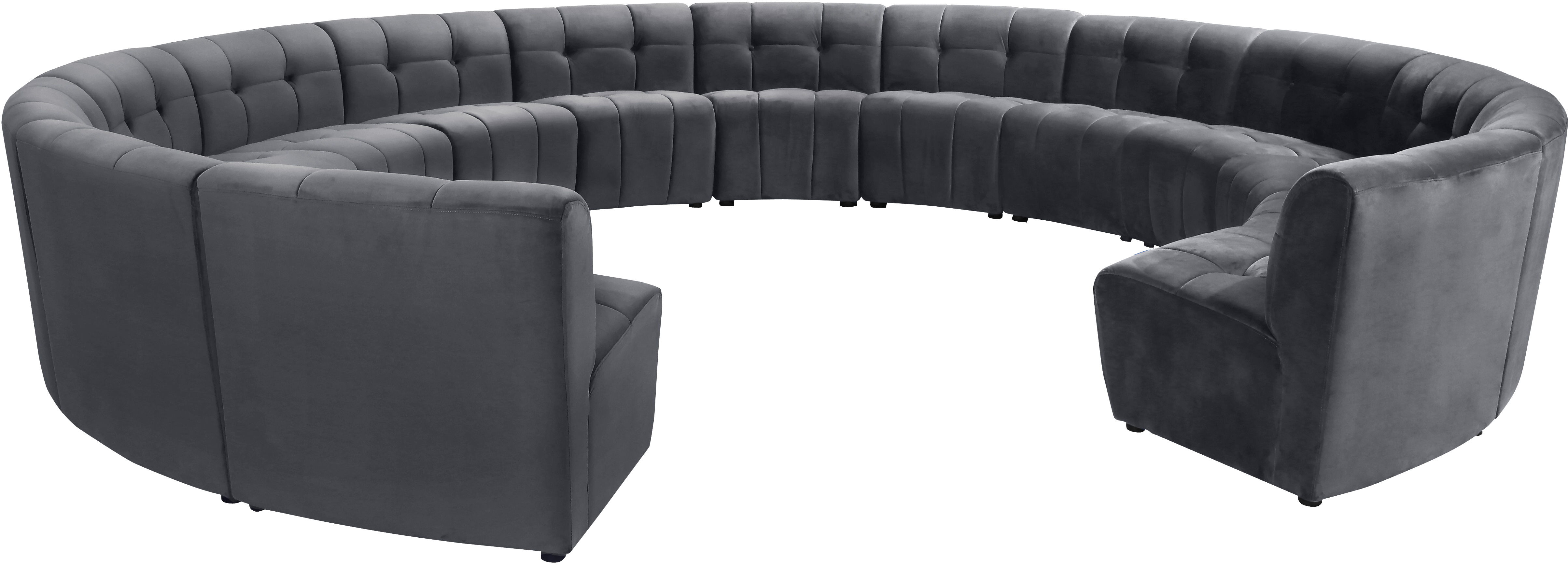 Limitless - 14 Piece Modular Sectional - Gray
