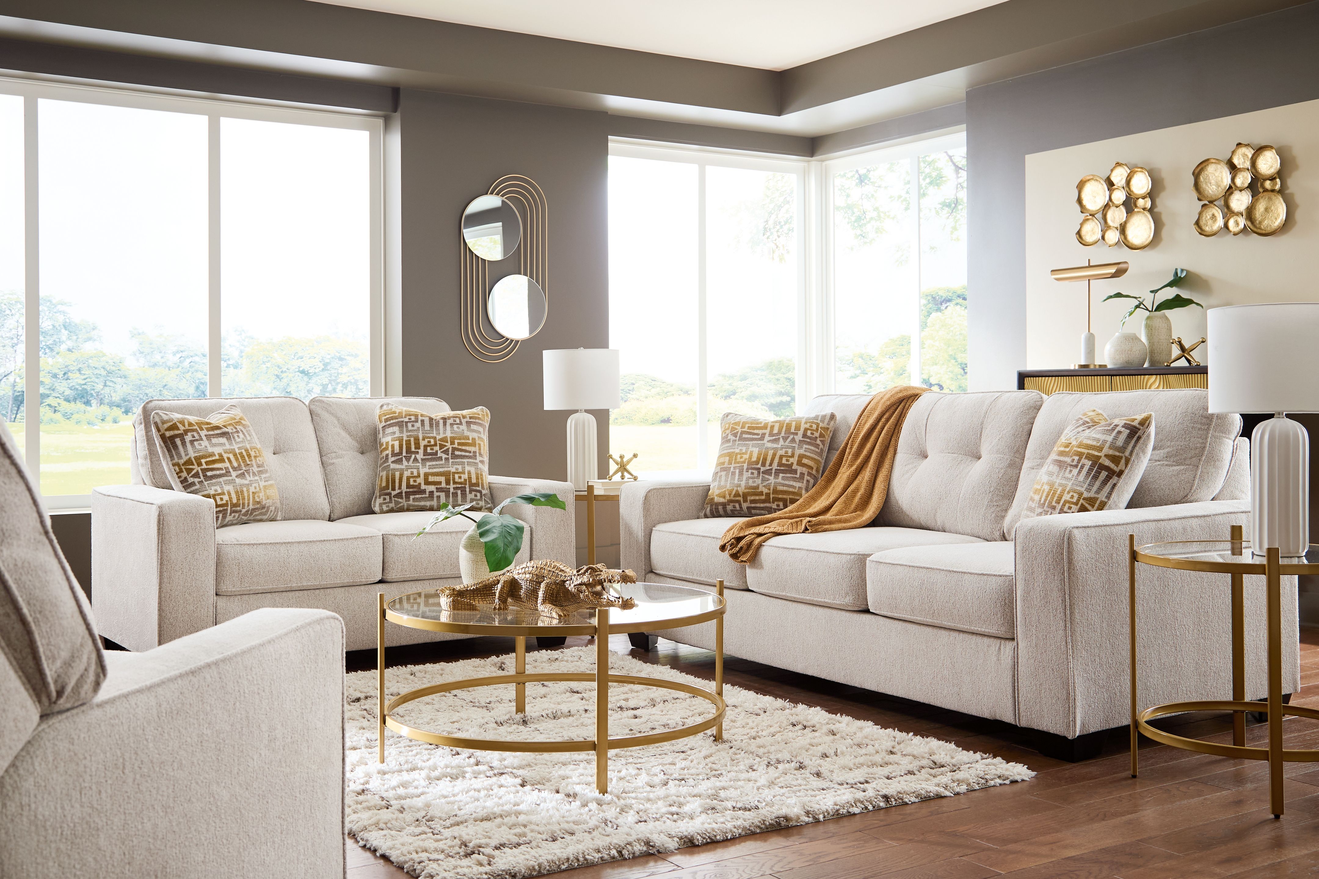 Ashley Furniture Pearlox - Occasional Table Set (Set of 3) - Gold - Image 2