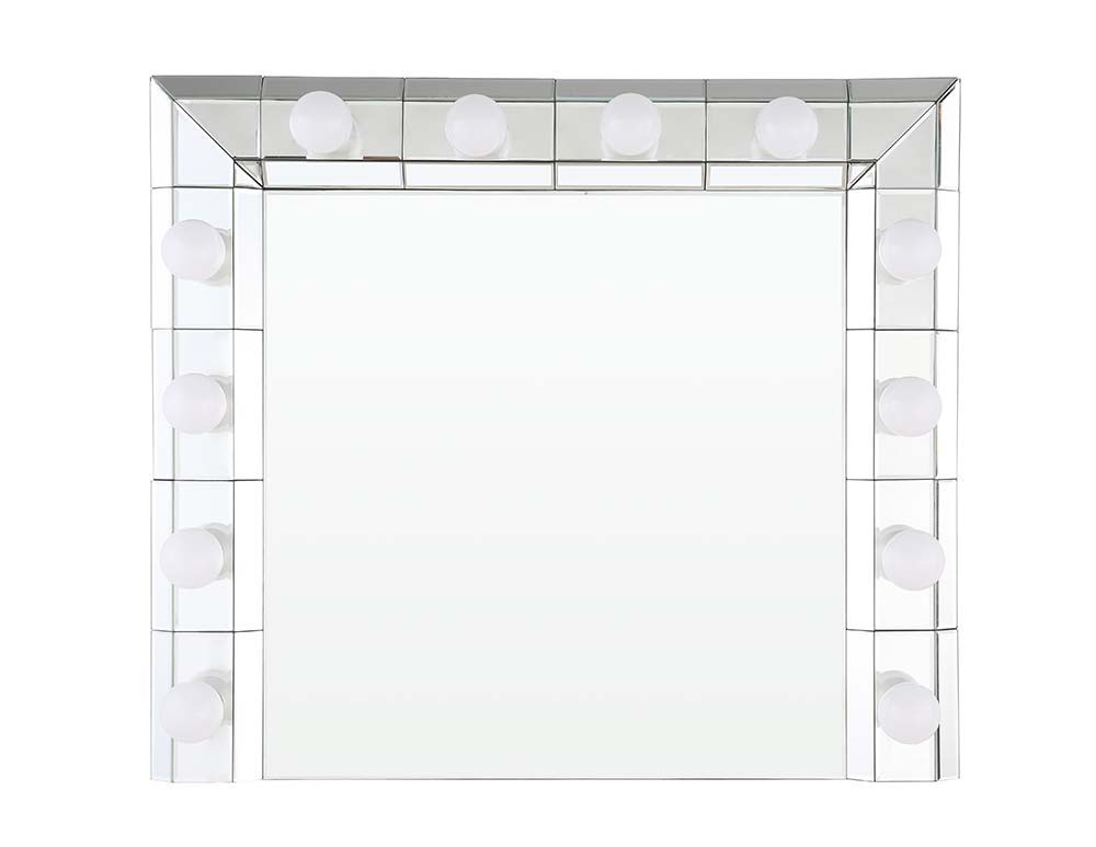 Dominic - 28" Accent Mirror - Mirrored, silver, view 4