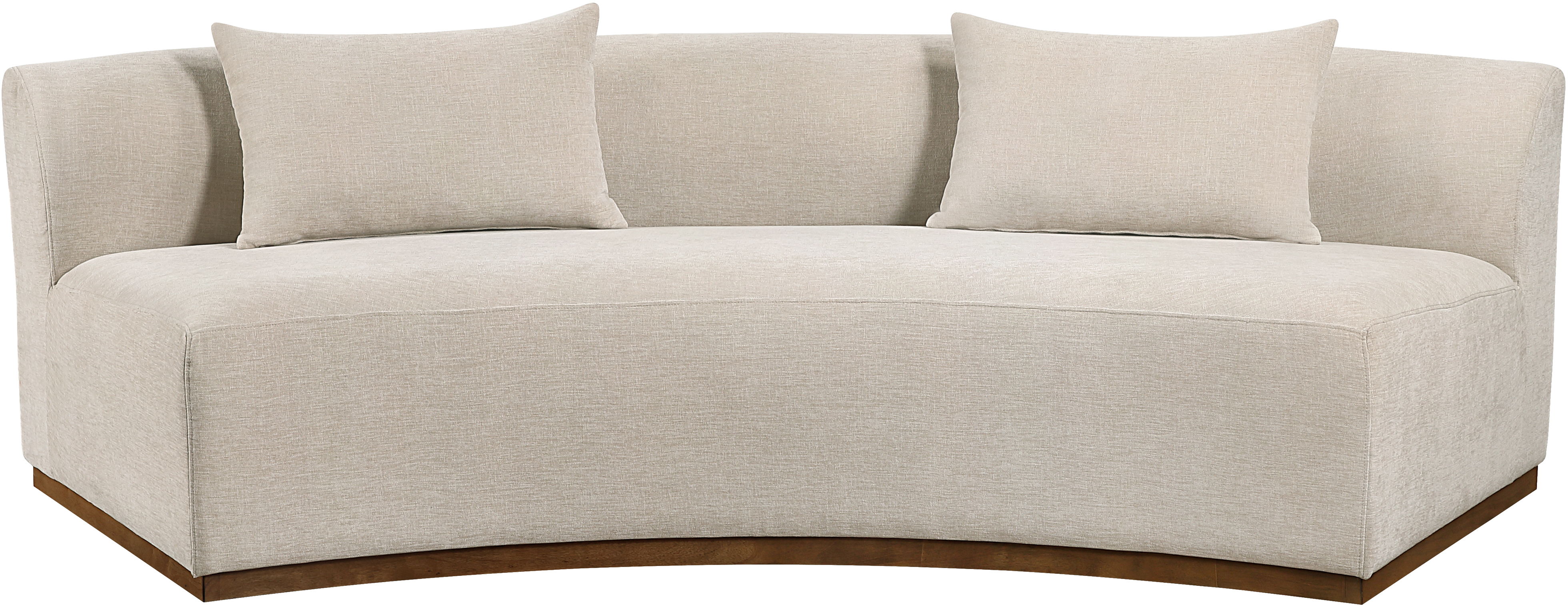 Avanti - 104" Chenille Fabric Upholstered Sofa - Beige