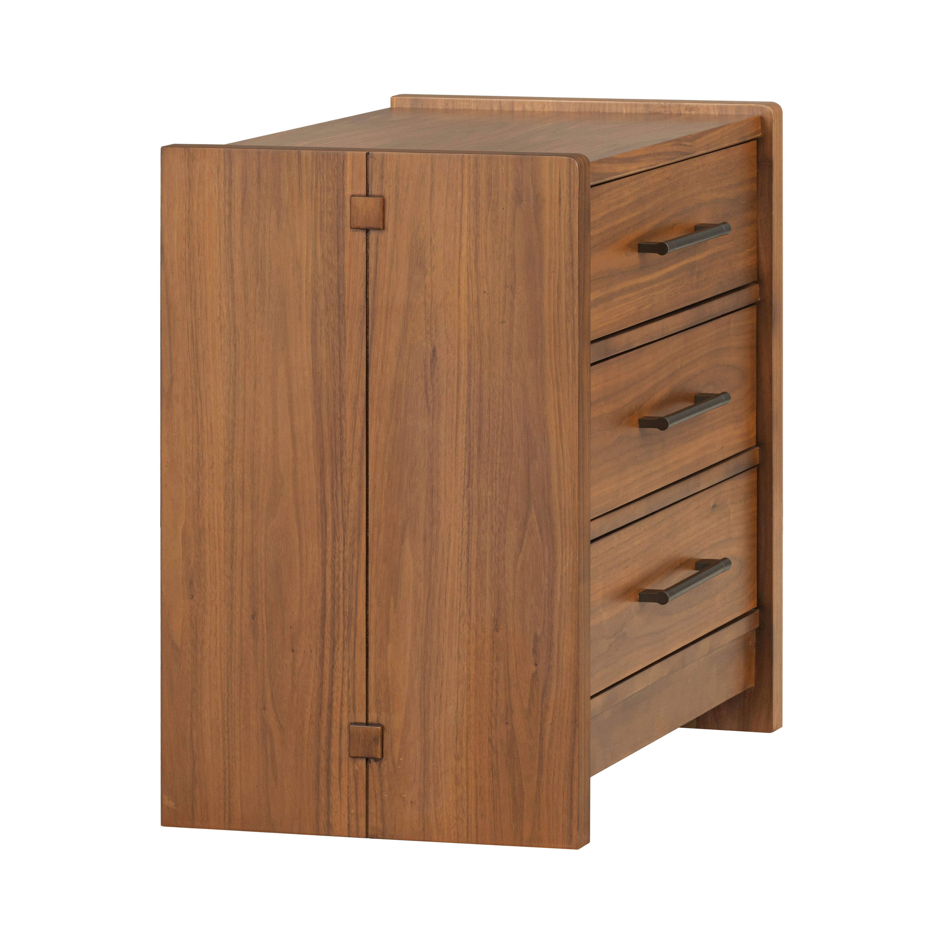 Lincoln - Nightstand - Warm Walnut, light brown, view 3