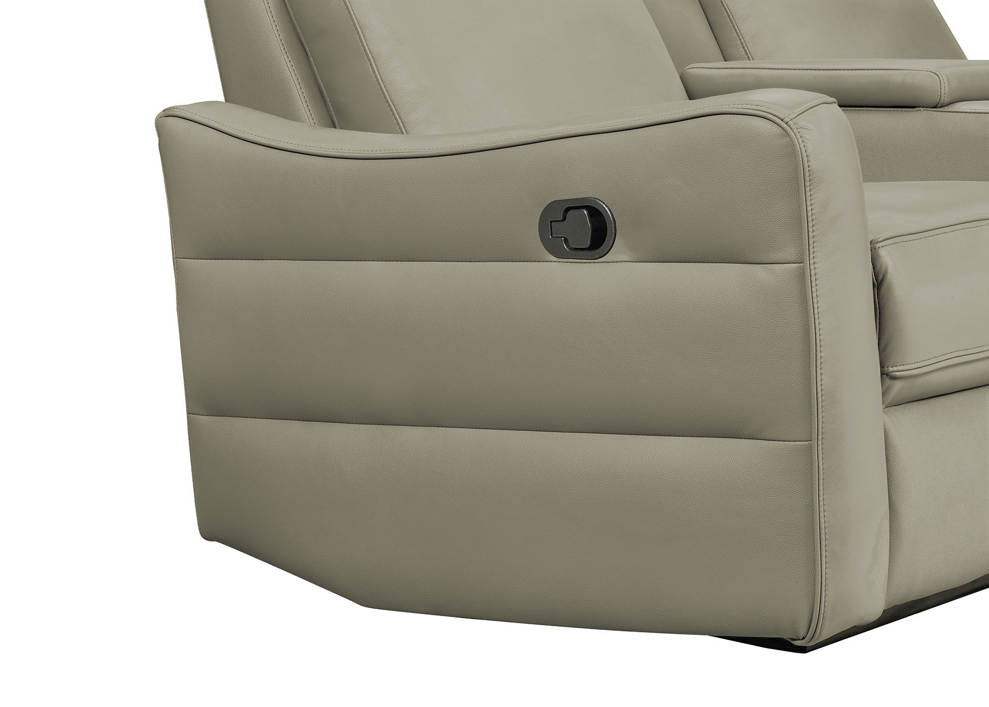 3517 - Chair With Manual Recliner - Gray