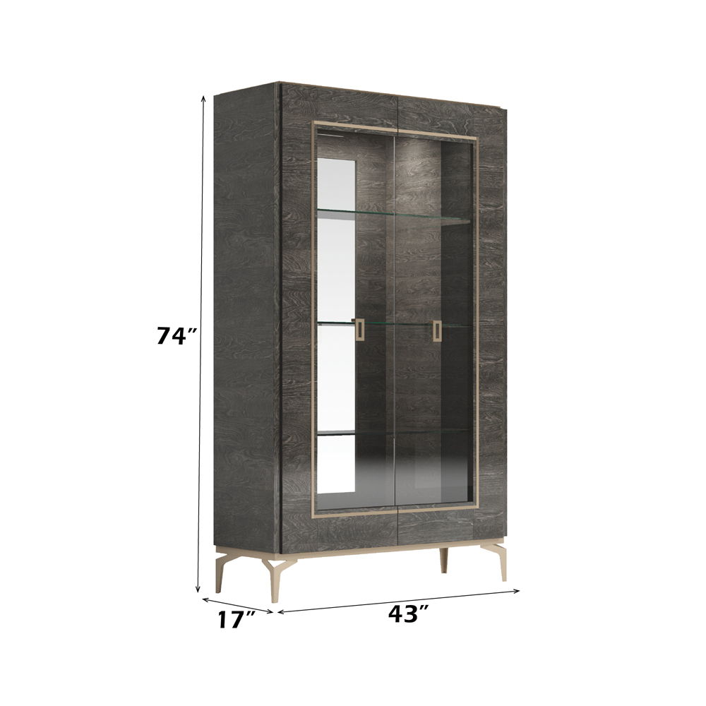 Venezia - Wine Cabinet - Gray, dark gray, view 4