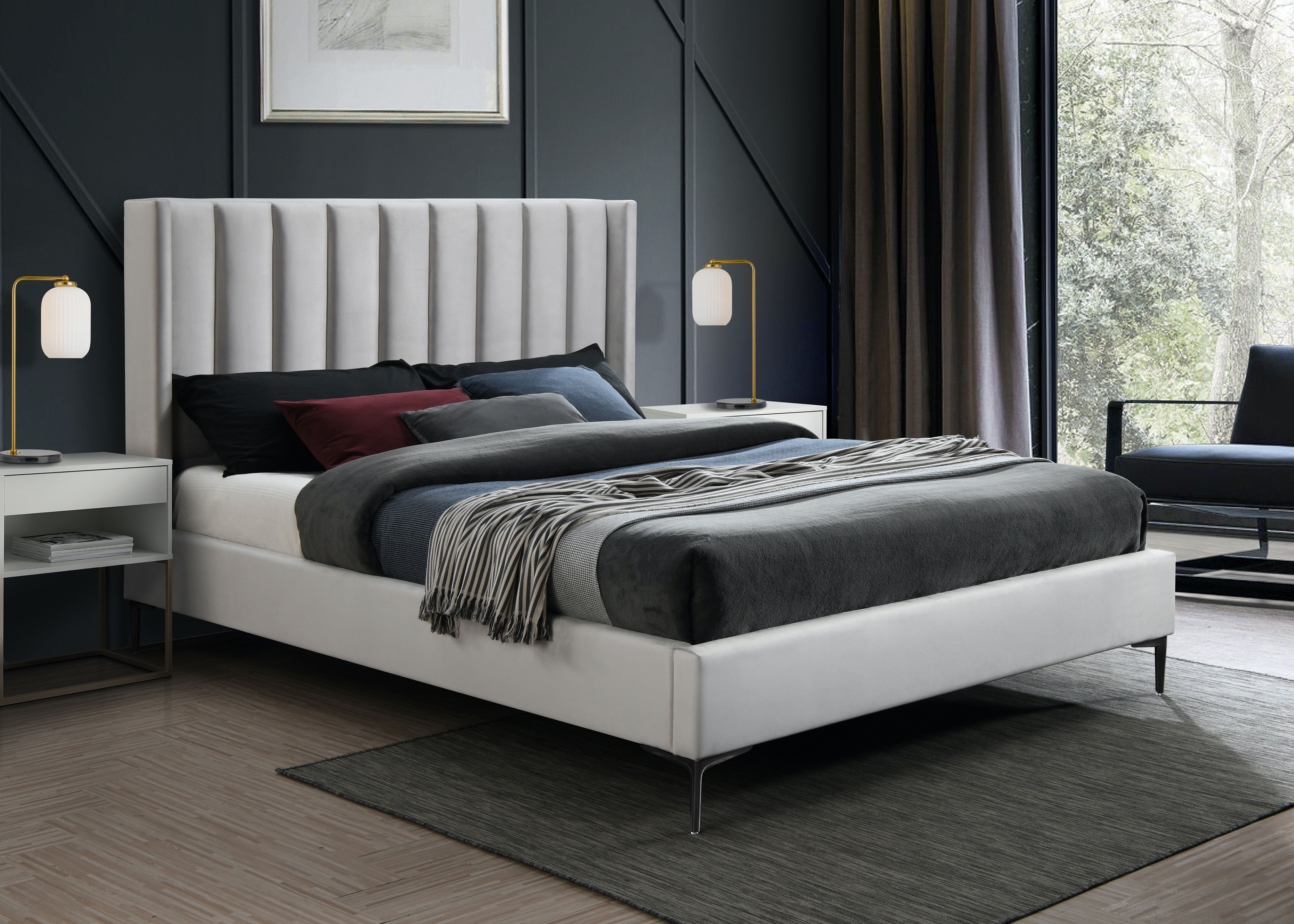 Nadia - Queen Bed - Cream