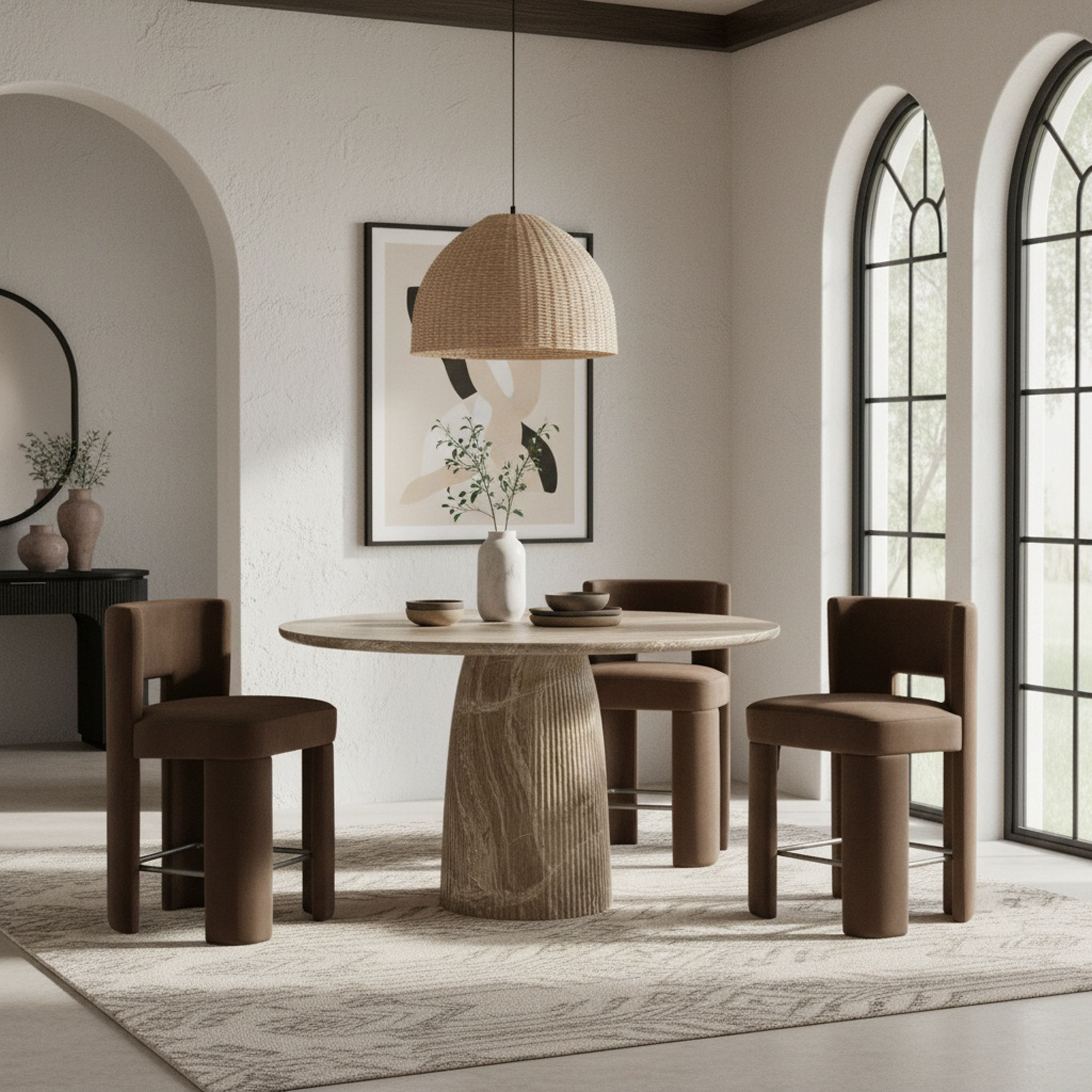 Venosa - Concrete Indoor / Outdoor Bar Table - Beige