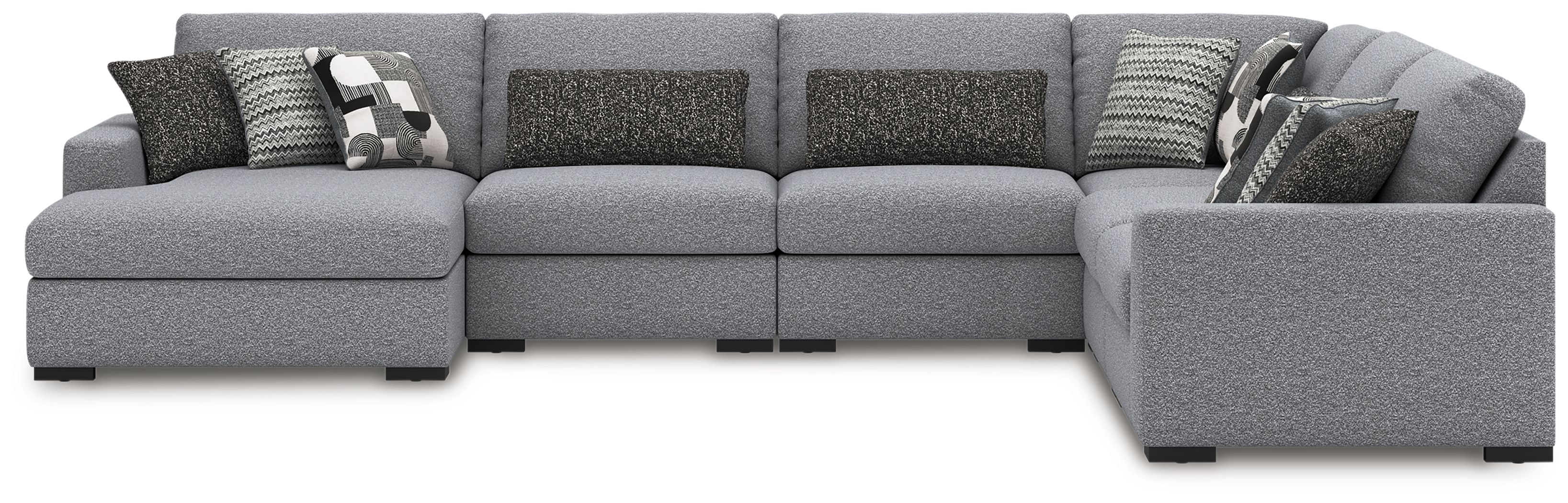 Bealton - 6-Piece Sectional With LAF Corner Chaise - Salt And Pepper