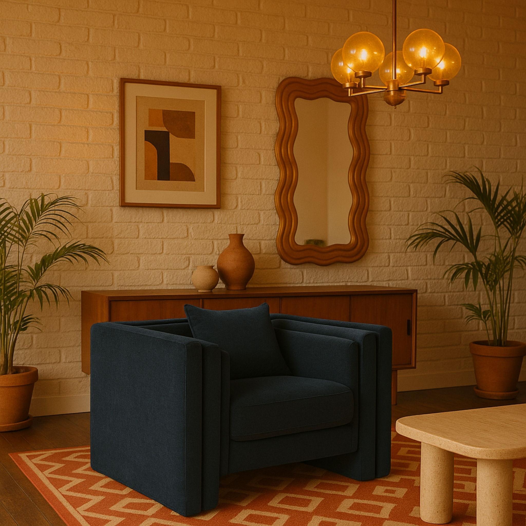 Everett - Chair - Navy