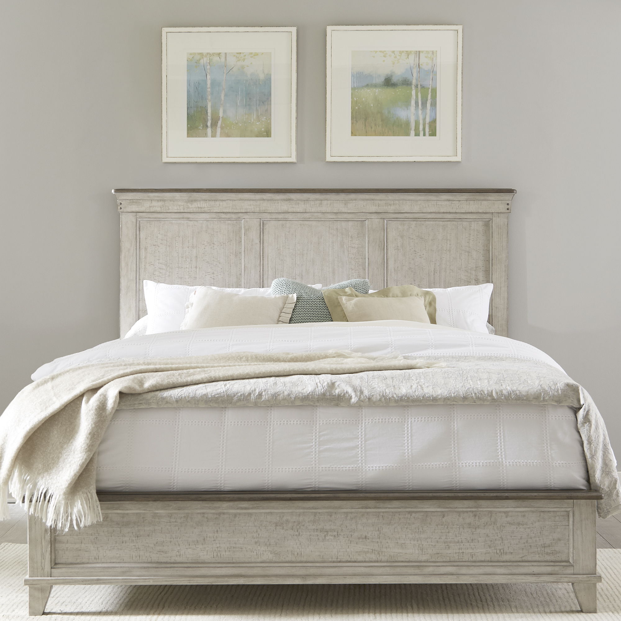 Liberty Furniture Ivy Hollow - Queen Panel Bed - White