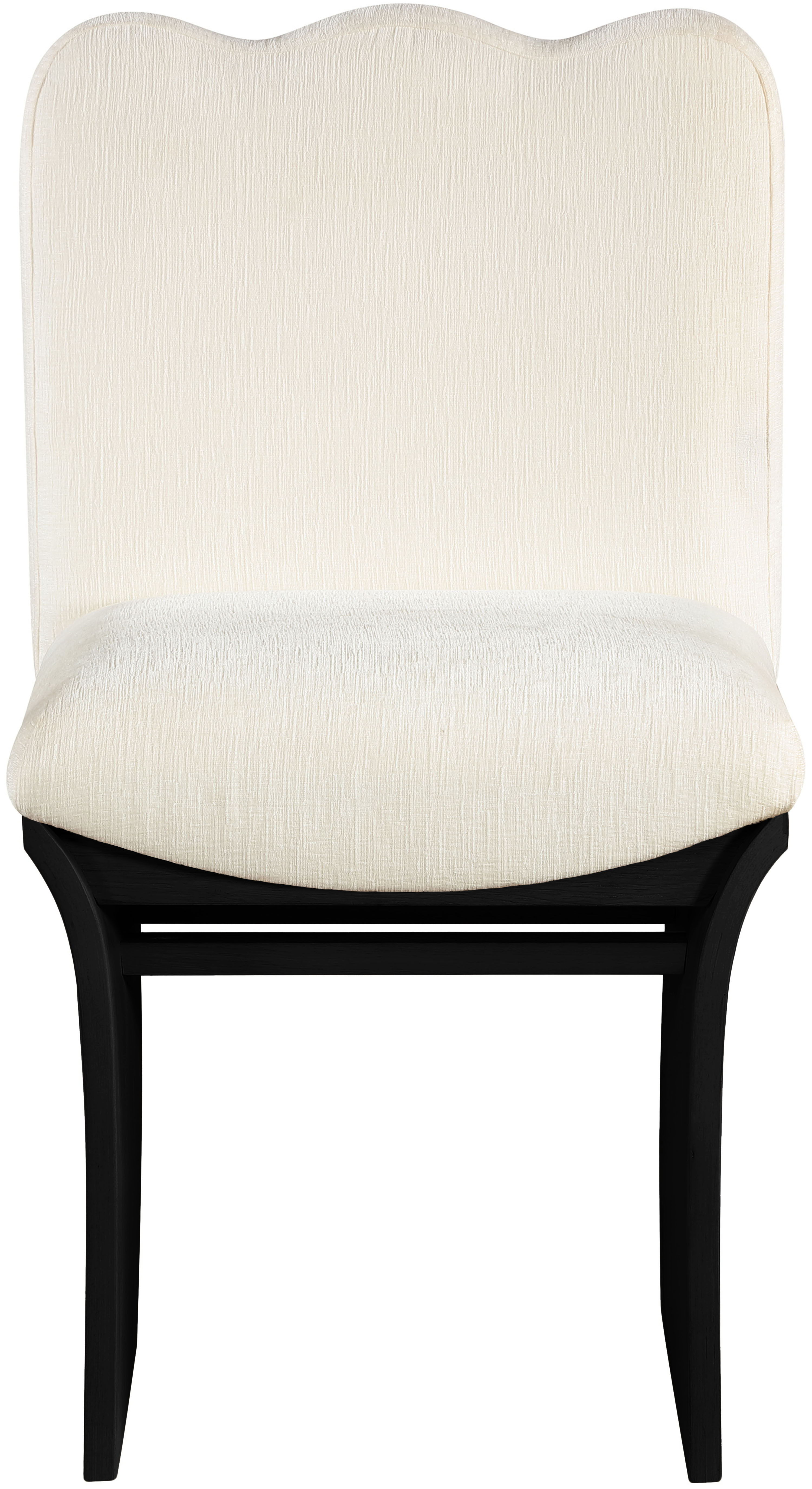 Shaw - Chenille Fabric Dining Chair - Cream
