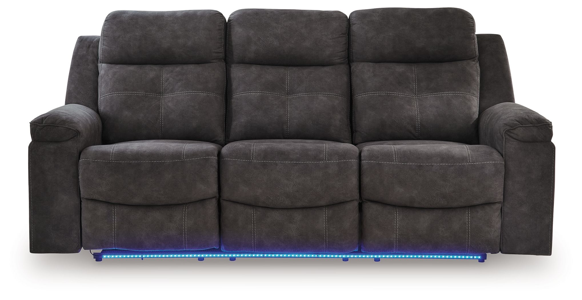 Ashley Furniture Brysonview - 3 Pc. - Reclining Sofa, Reclining Loveseat With Console, Recliner - Charcoal - Image 5