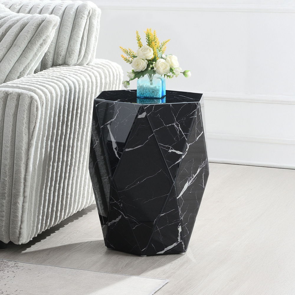 Dara - End Table - Black, black