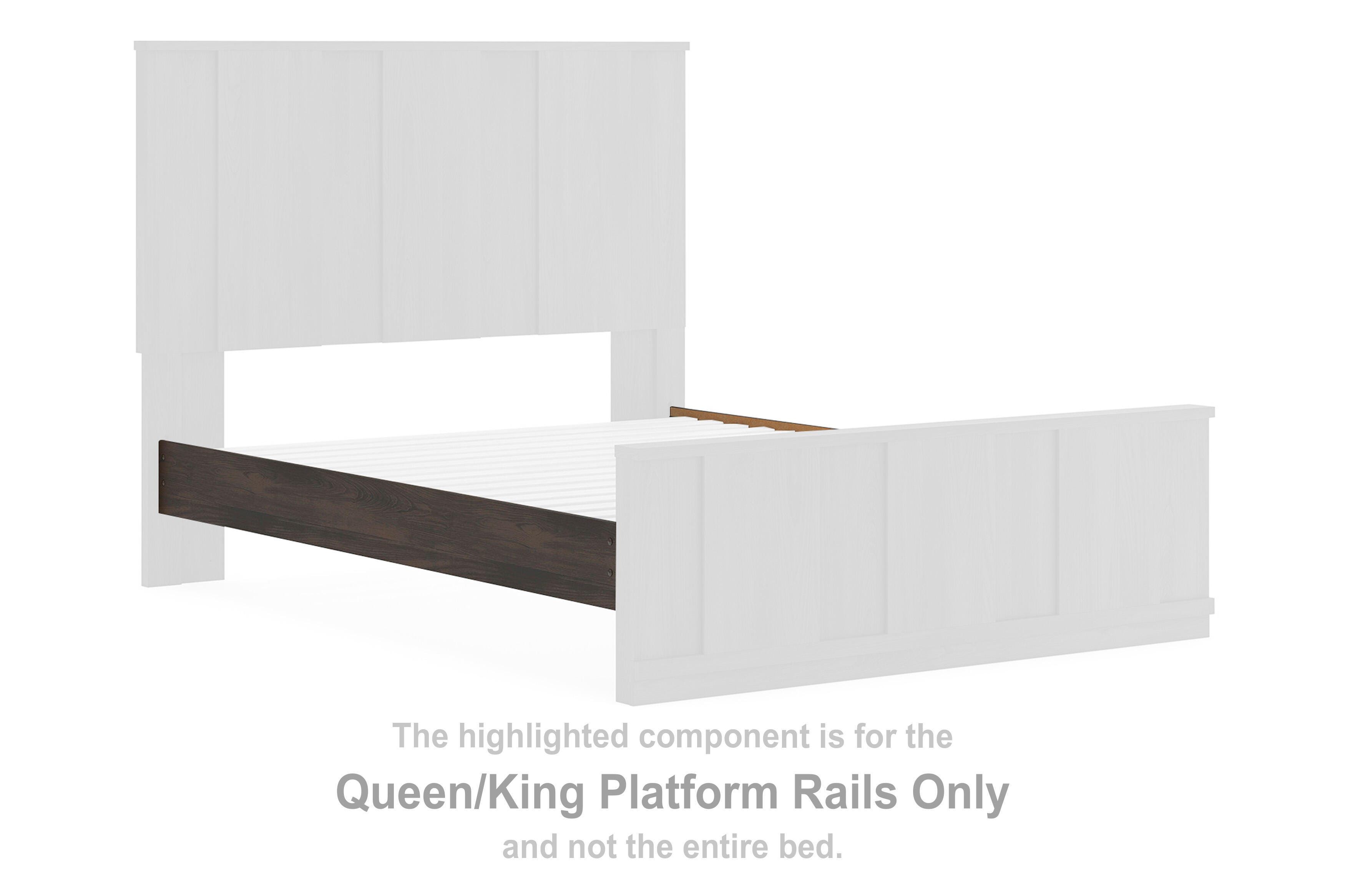 Shaehartin – Queen/King Platform Rails – Dark Brown