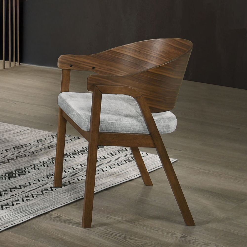 Hoyte - Arm Chair (Set of 2) - Walnut, dark brown