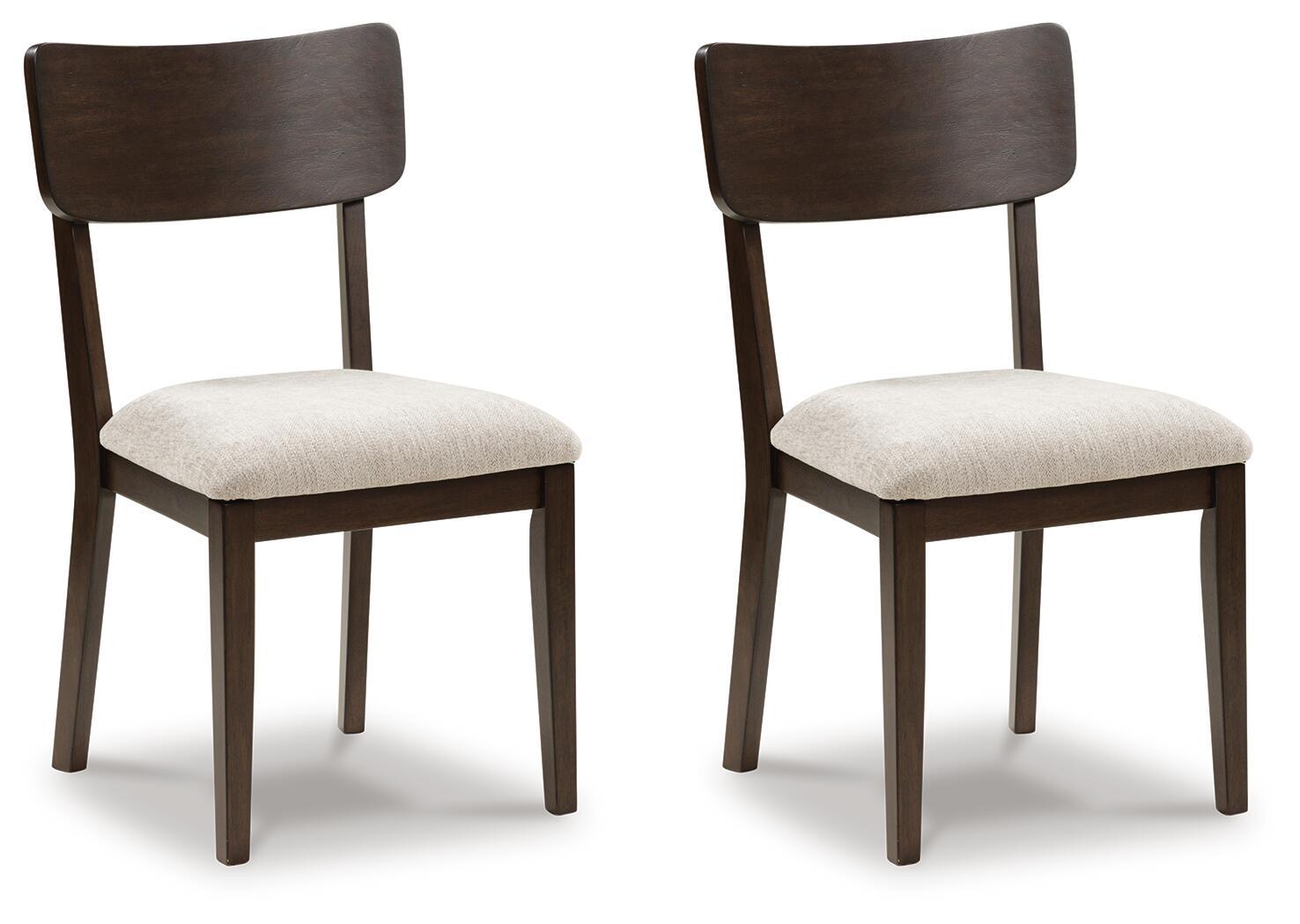 Shorbyn - Dining Upholstered Side Chair (Set of 2) - Merlot, dark brown