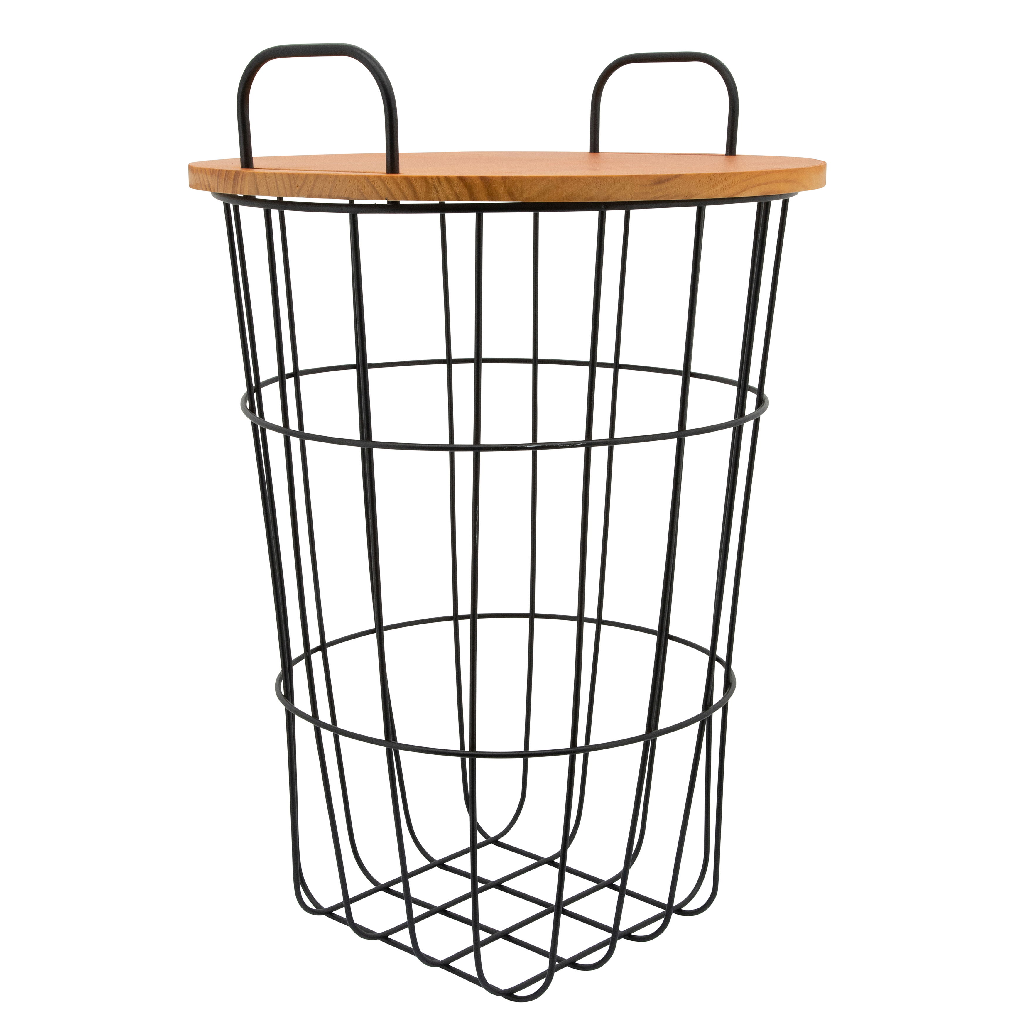 Metal Storage Basket 22\" - Brown