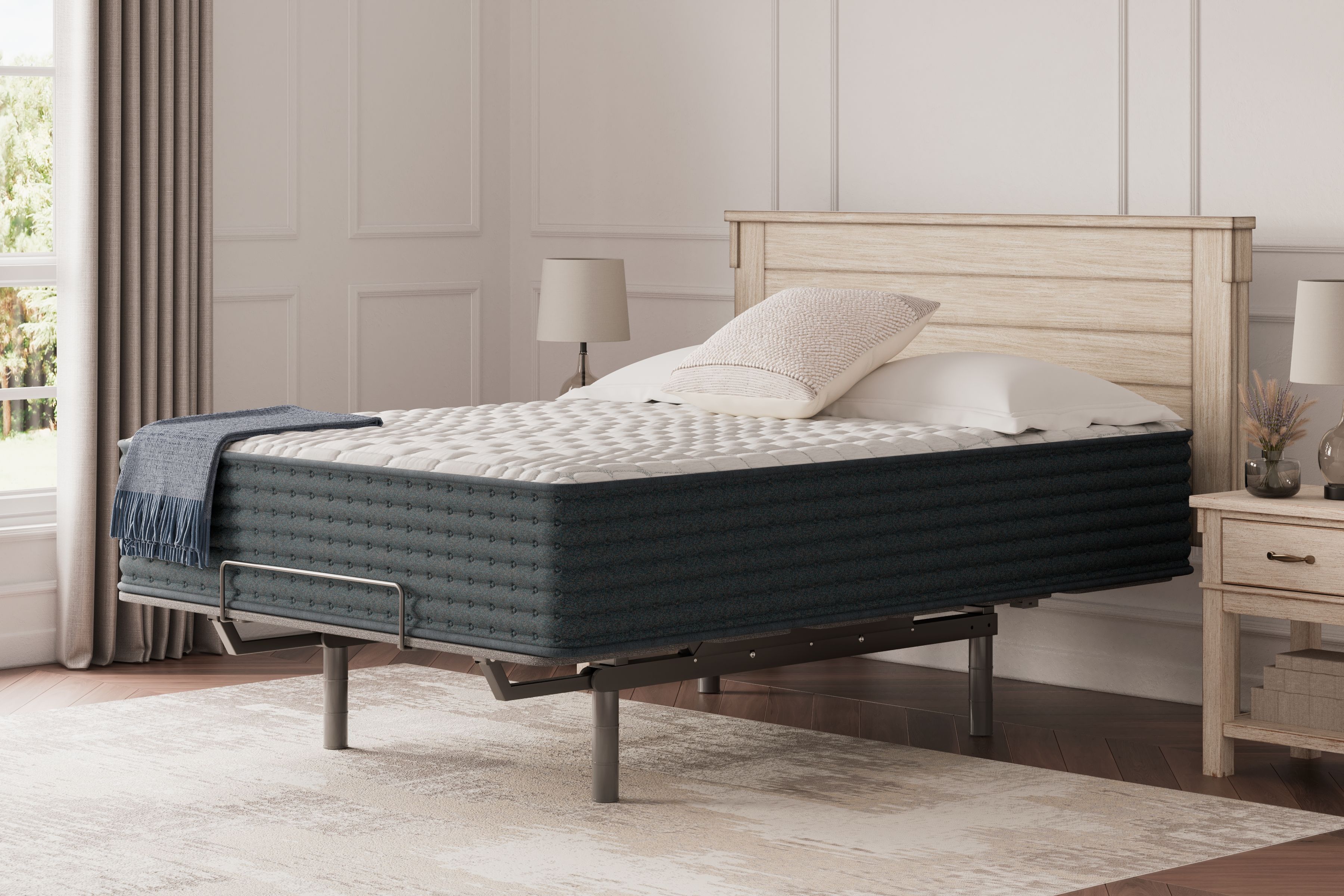 Ashley Furniture Hybrid 1300 - Full Mattress - White - Image 4