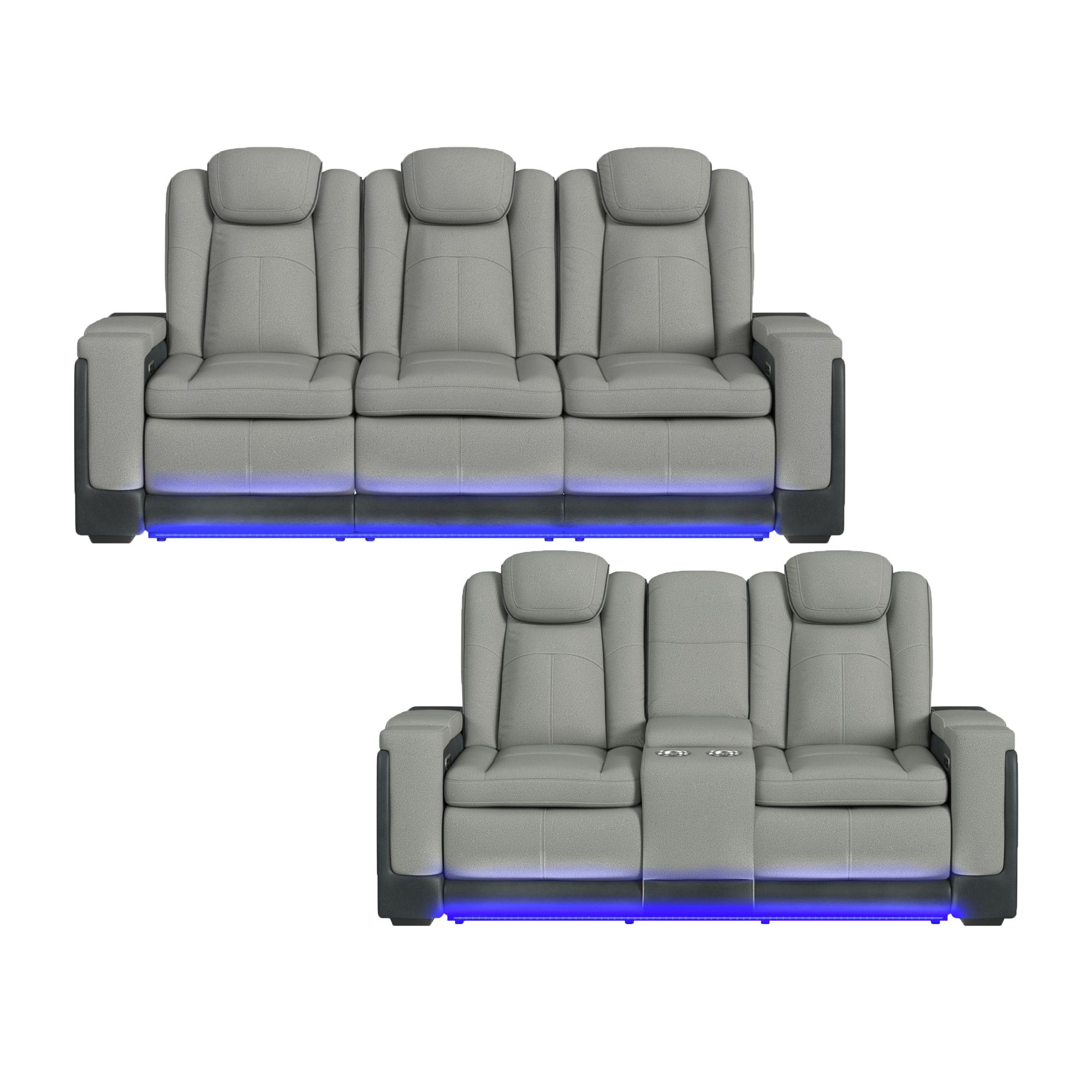 Lantana - Sofa & Loveseat - Charcoal