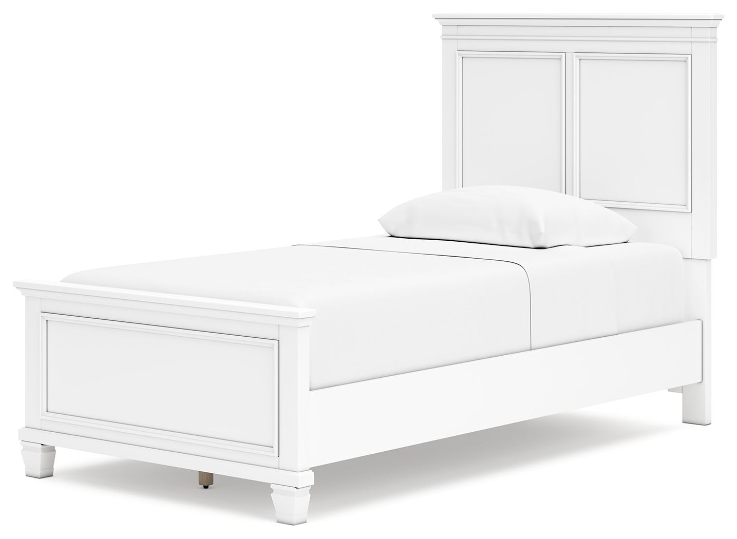 Ashley Furniture Fortman - Twin Panel Bed - White - Image 4