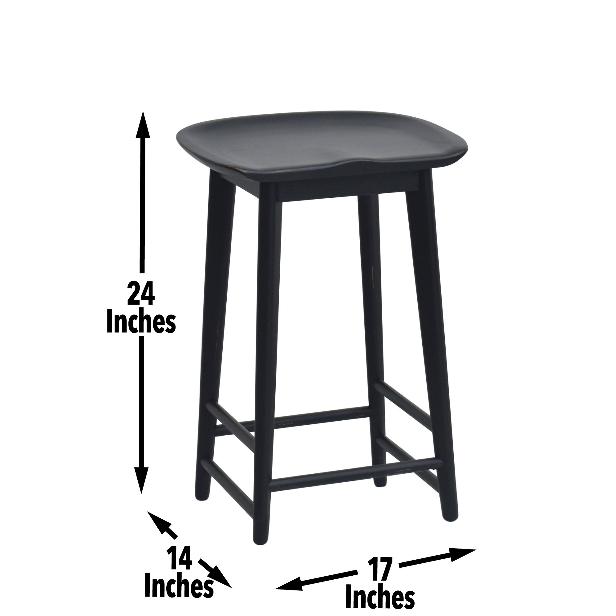 Hilton - Counter Stool - Black