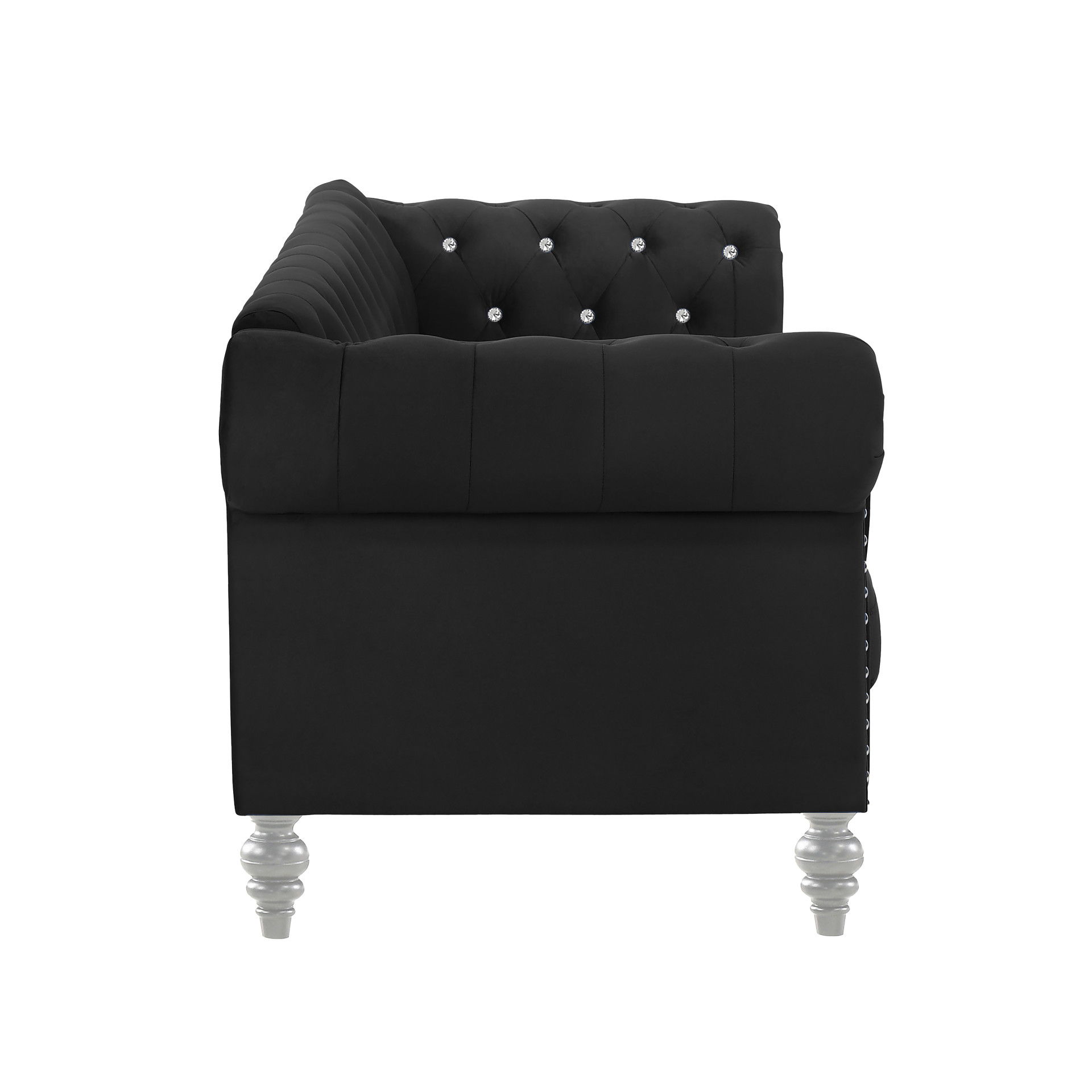 Emma Crystal - Sofa - Black, black, view 5