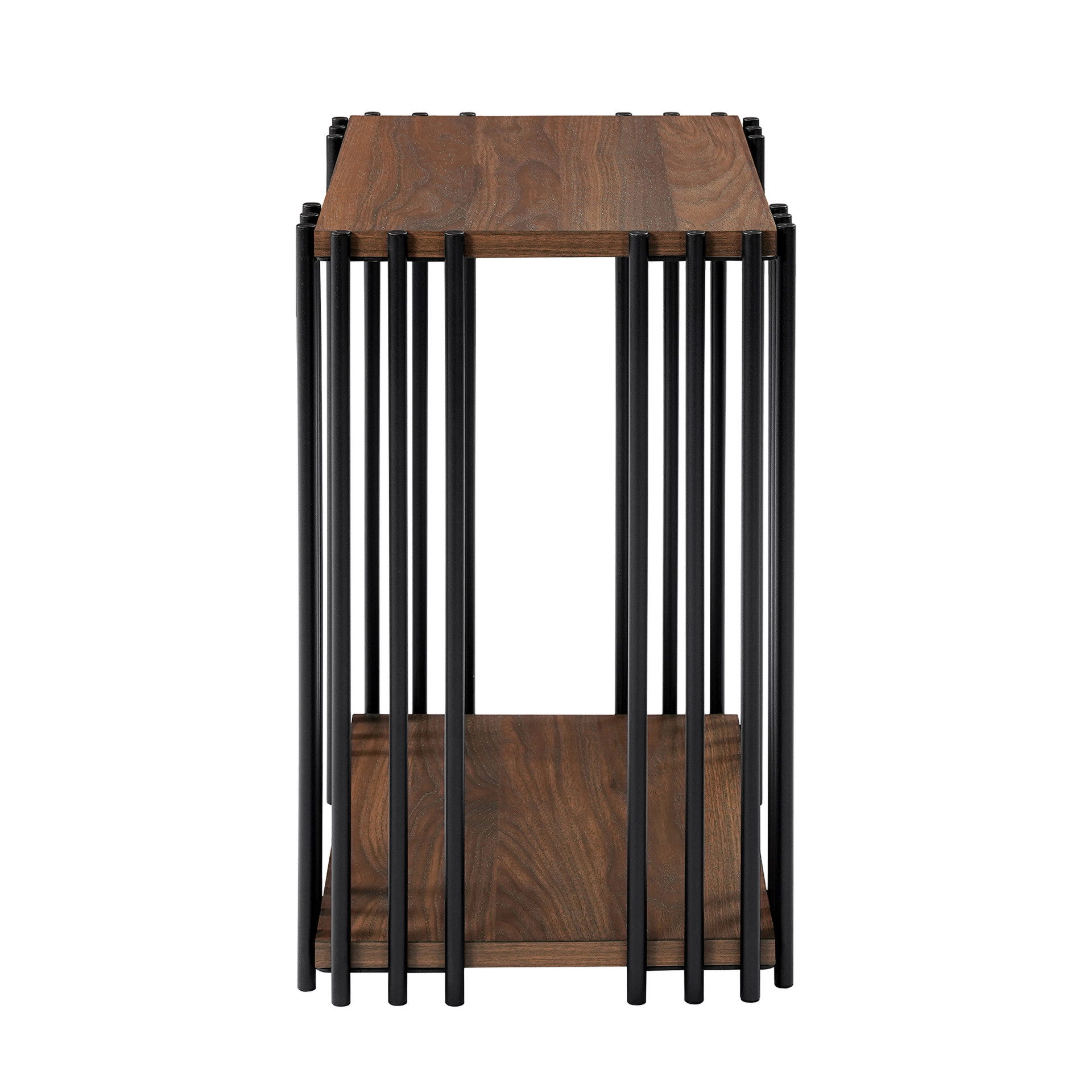 Vertex - Rectangular 3 Piece Occasional Set (1 Coffee & 2 End Tables) - Brown / Black, dark brown, view 8