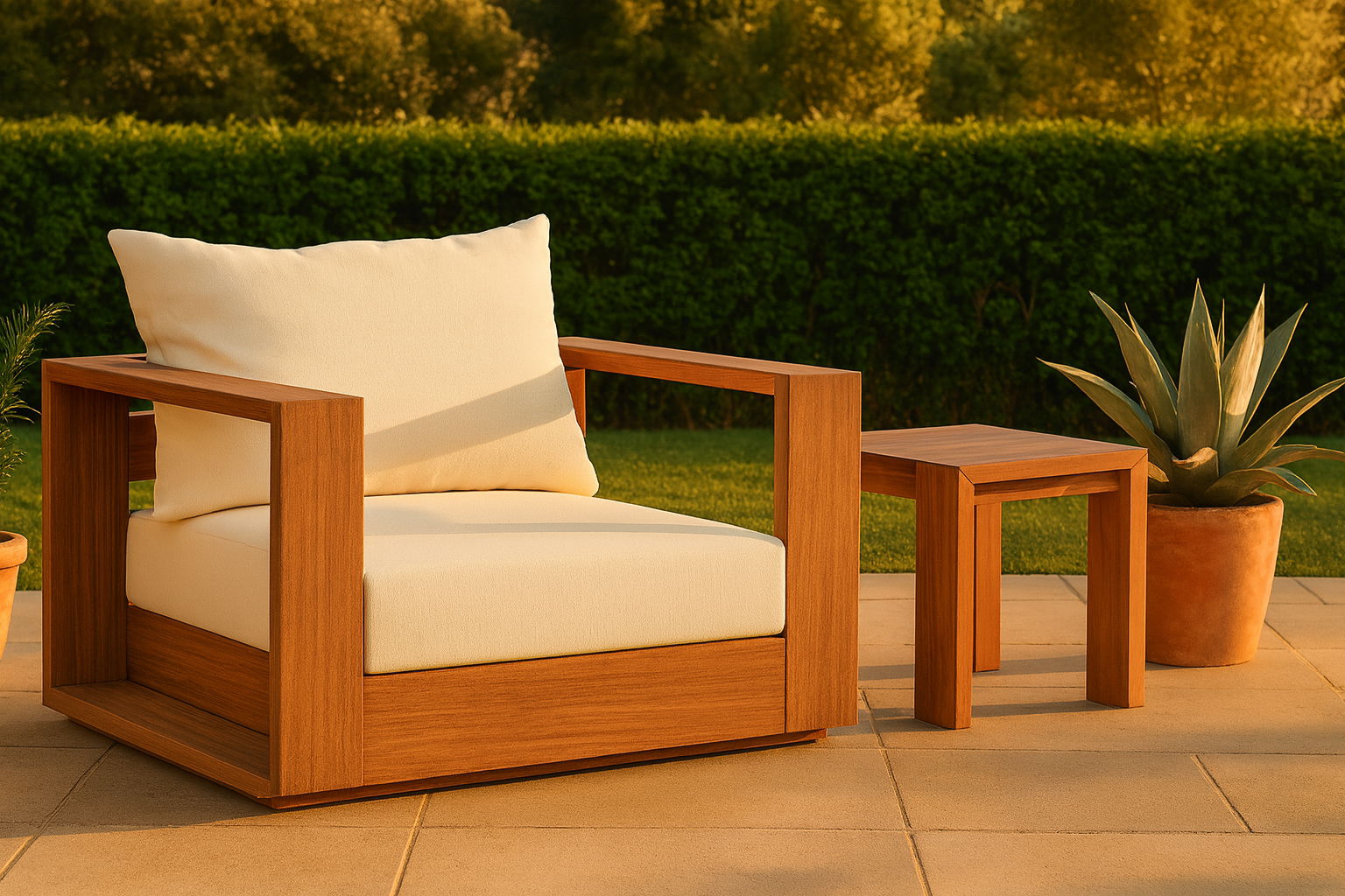 Tulum - Water Resistant Outdoor Chair - Off White