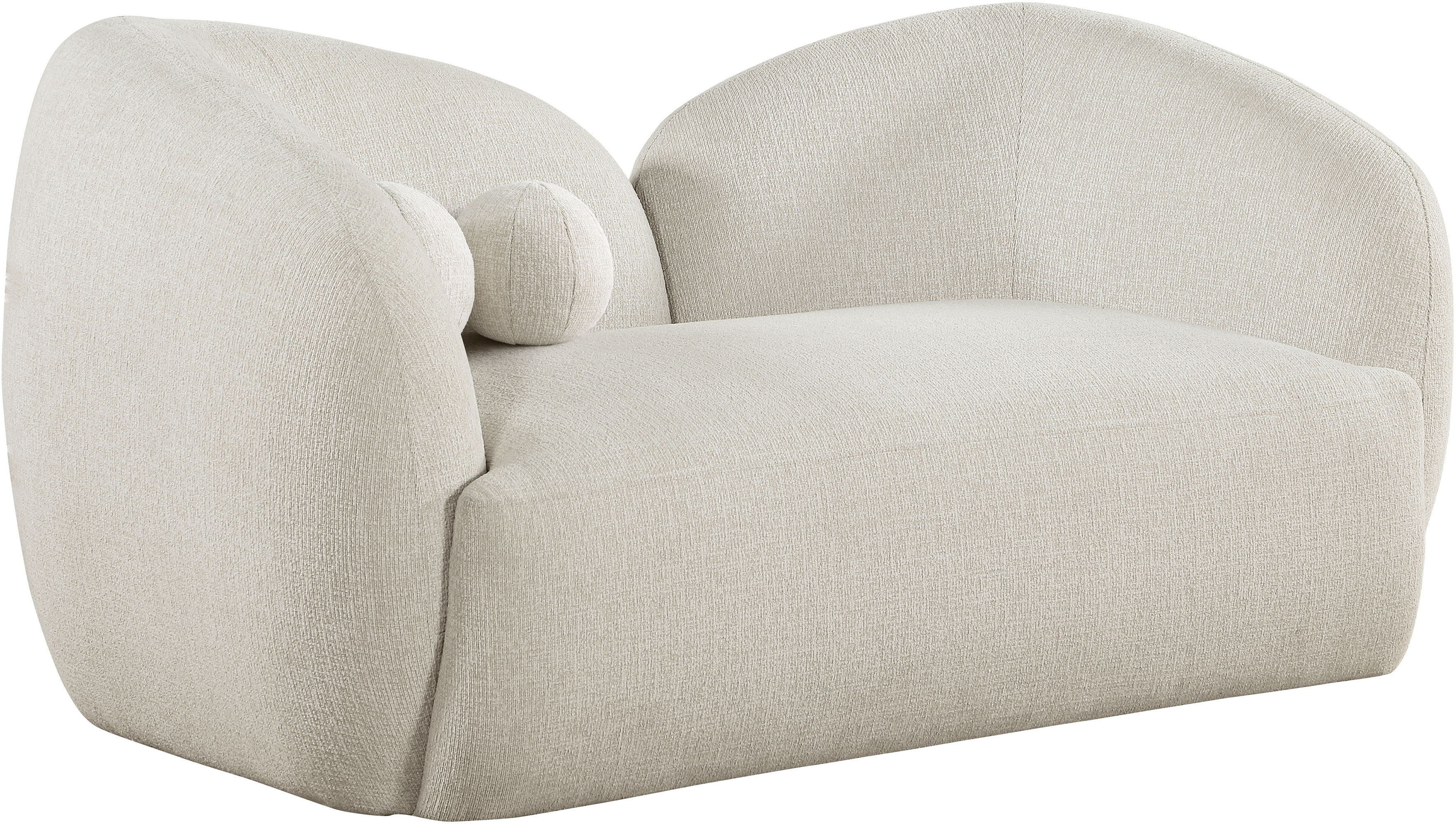 Elowen - Fabric Upholstered Loveseat - Cream