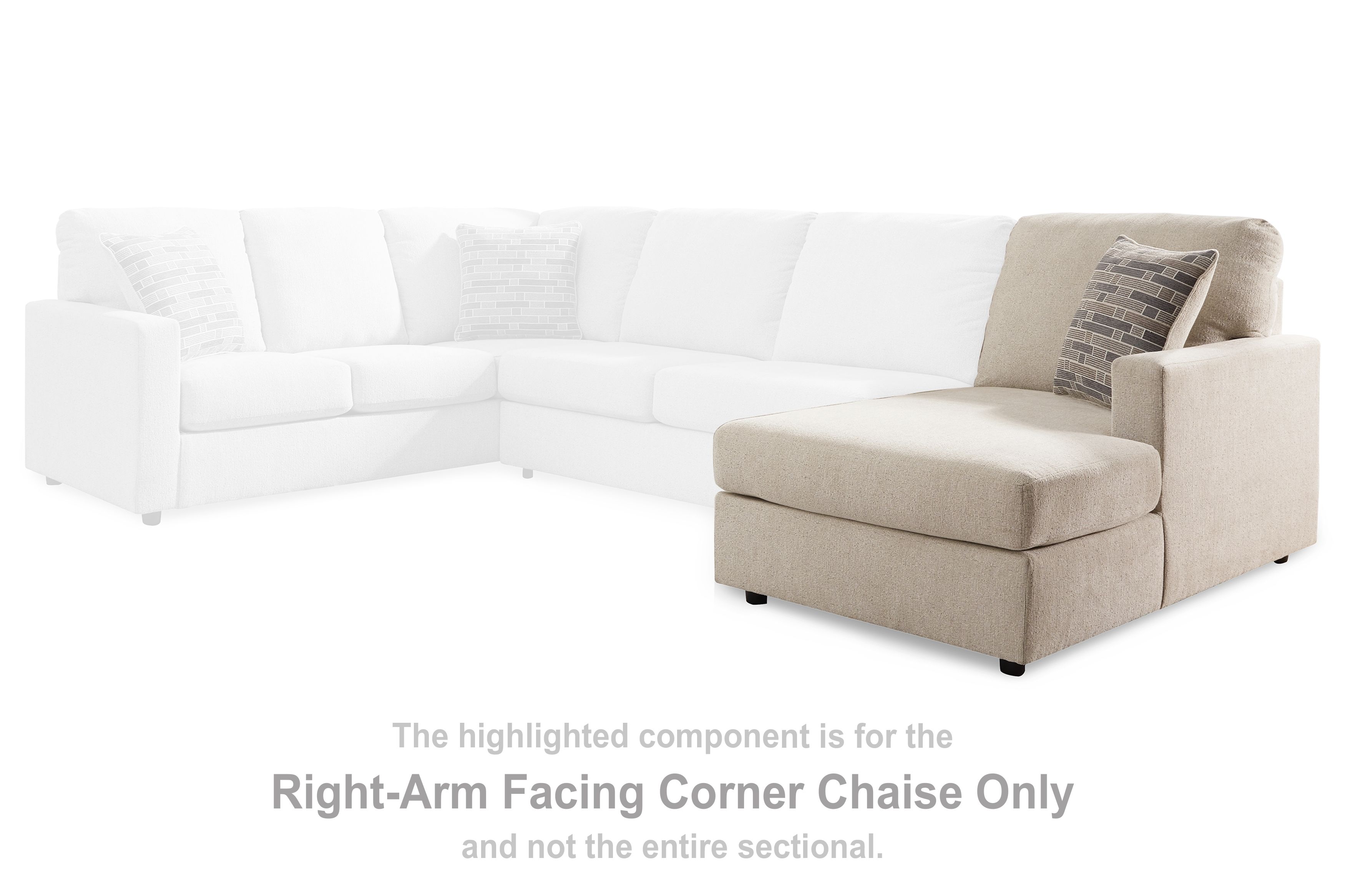 Edenfield - RAF Corner Chaise - Linen