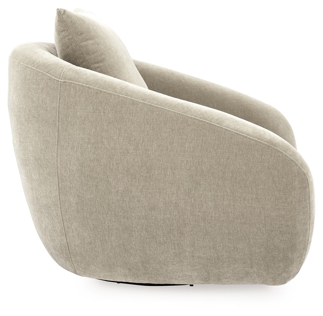 Ashley Furniture Yahya - Swivel Accent Chair - Pebble - Image 4