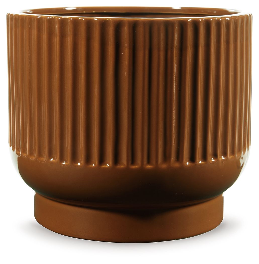 Avalyah - Indoor/Outdoor Vase - Burnt Umber, dark brown