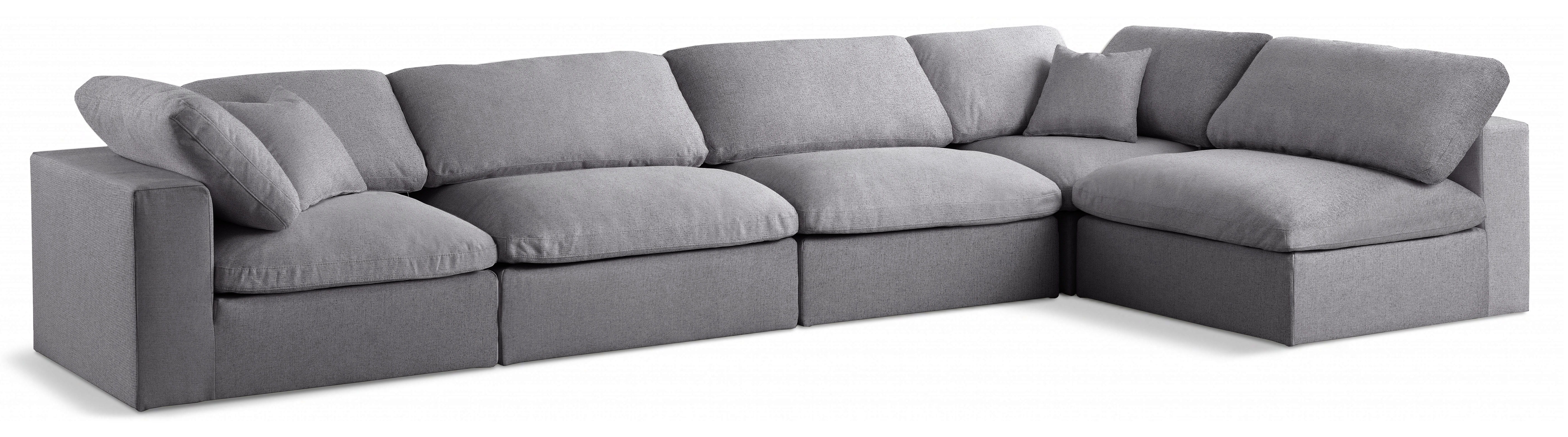 Serene - 5 Piece Modular Sectional - Gray