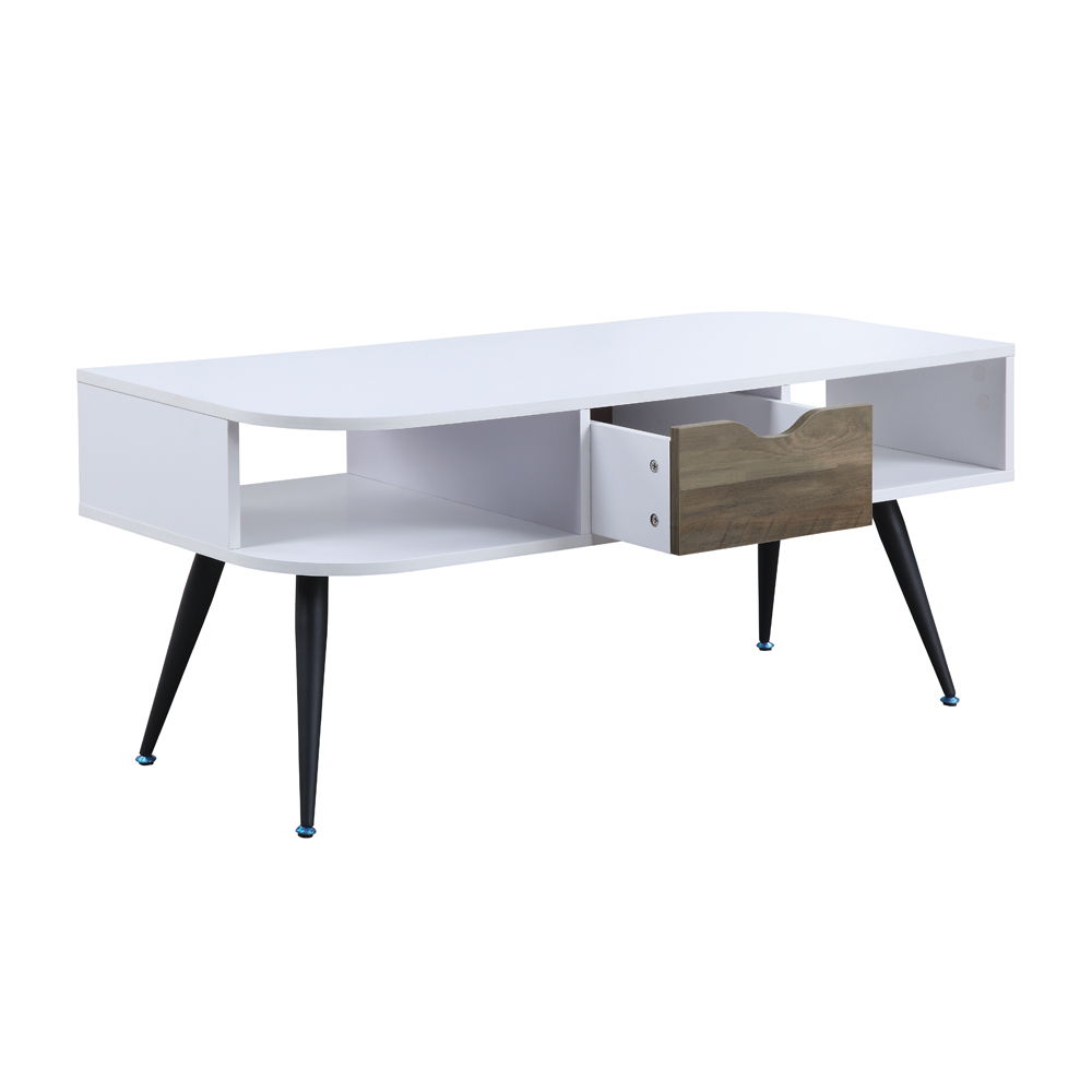 Halima - Coffee Table - White & Black, white, view 4