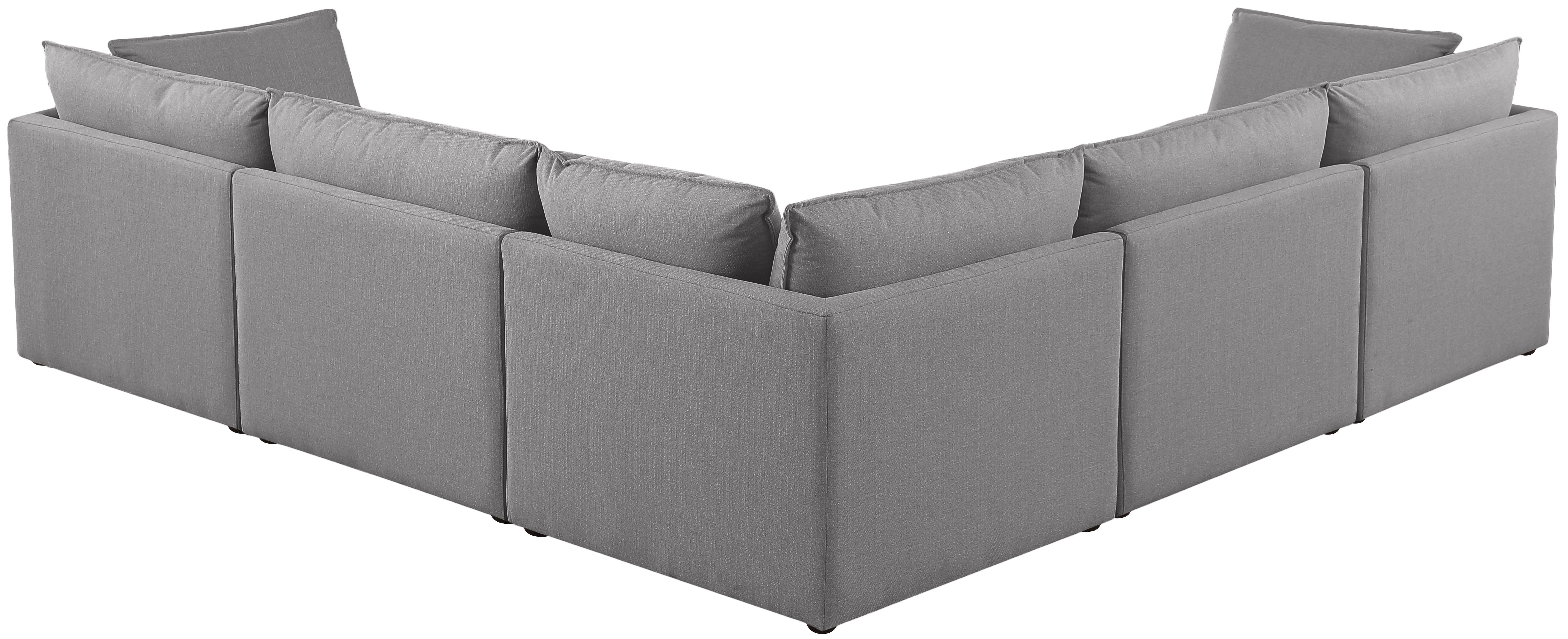 Mackenzie - 5 Piece Modular Corner Sectional - Gray