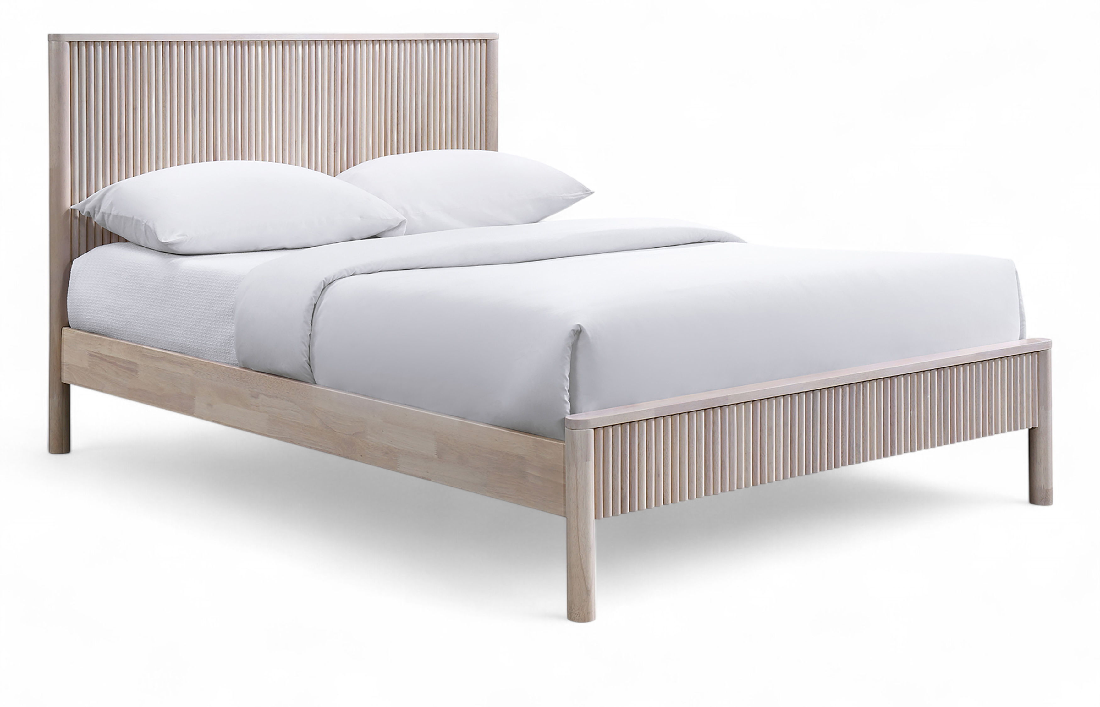 Kivo - Solid Queen Bed - Natural