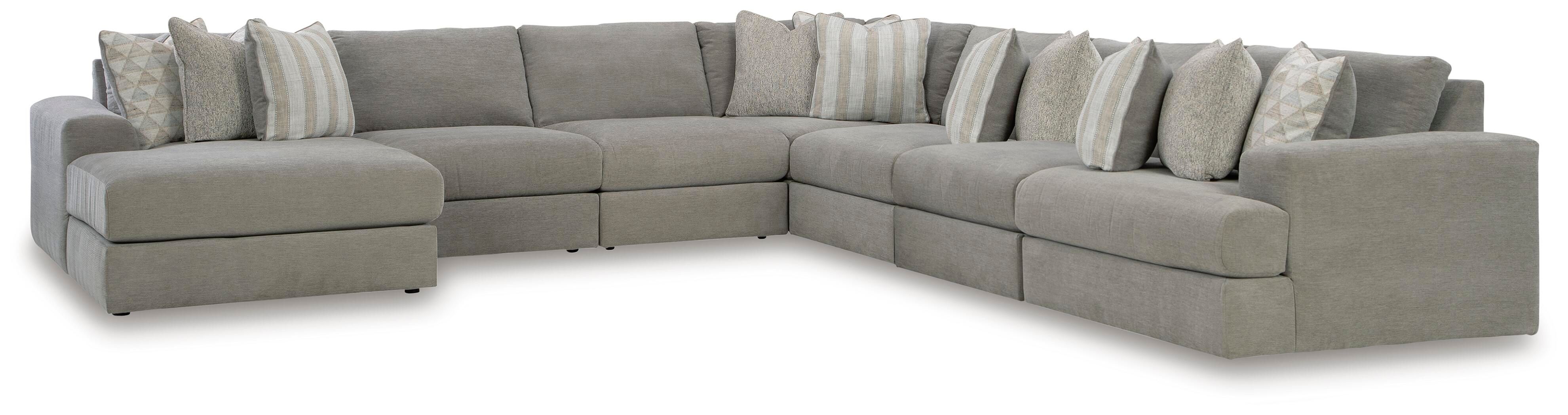 Avaliyah – 7-Piece Sectional With Laf Corner Chaise – Ash