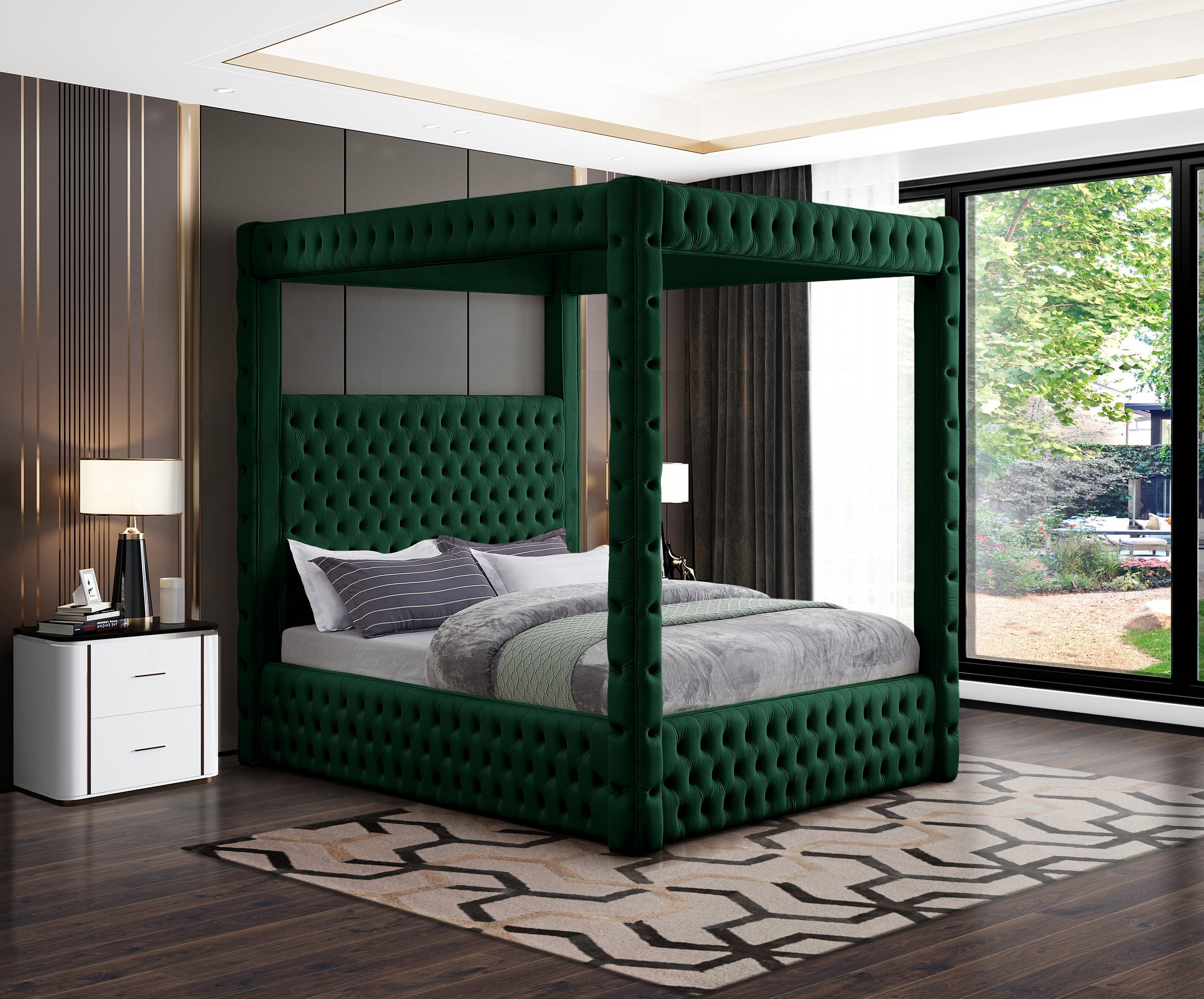Royal - King Bed - Green