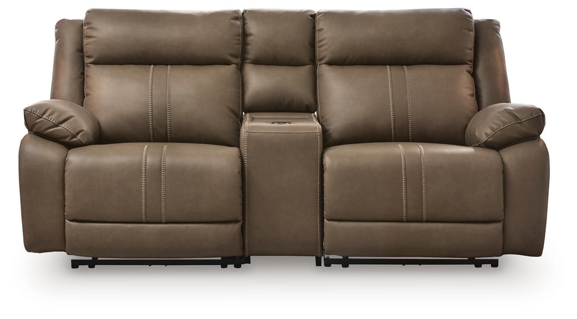 3 Pc · Power Reclining Sectional Loveseat With Audio Console